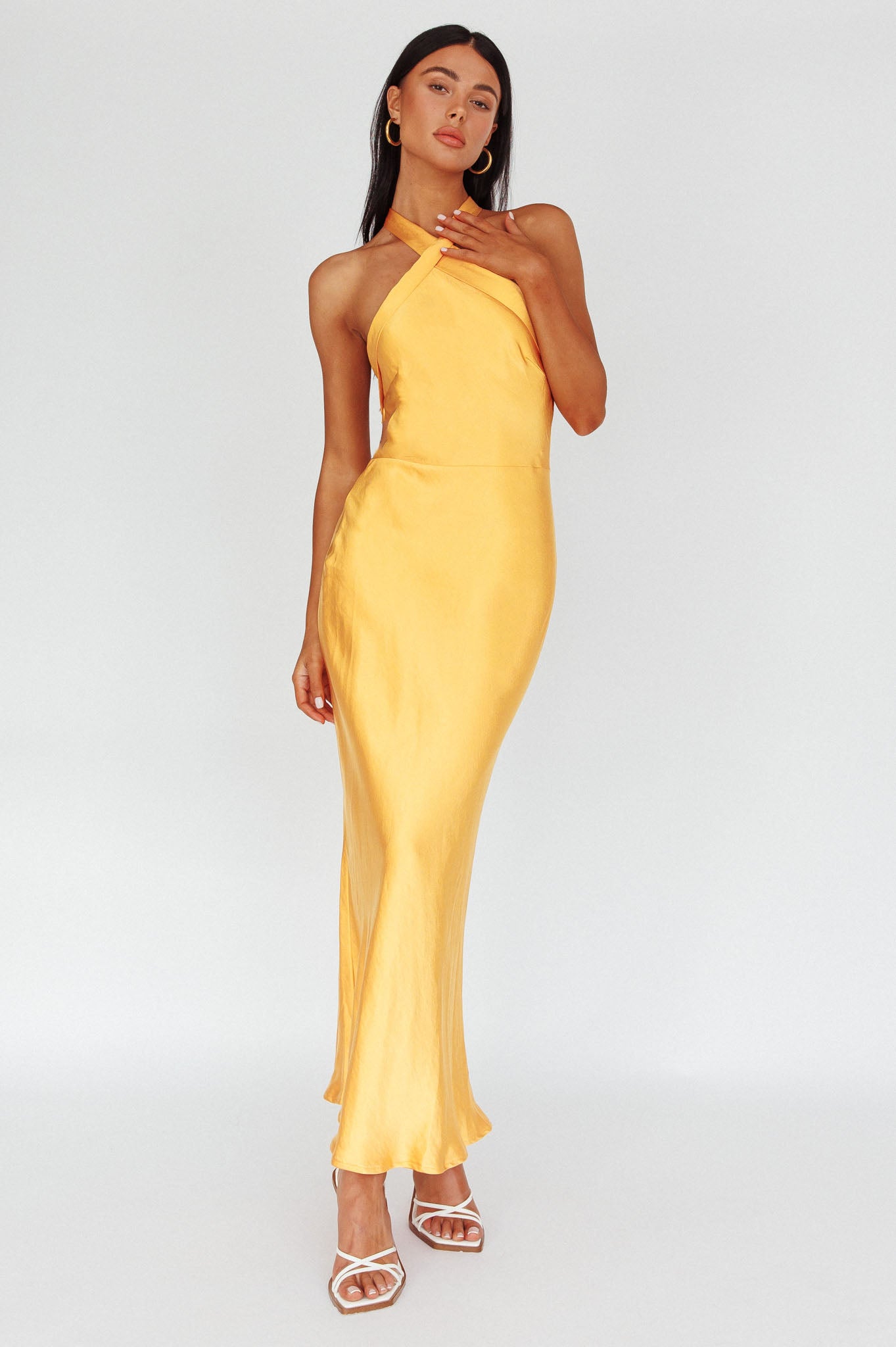 italia azure halterneck maxi dress Italia Azure Halterneck Maxi Dress