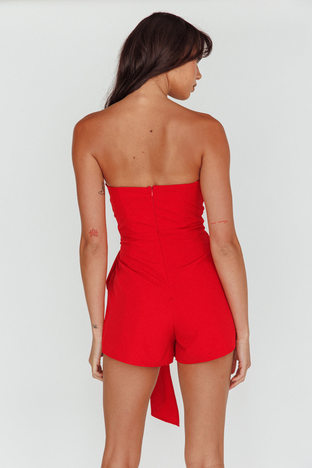 Feelin Vibes Twist Bust Romper Wine by Selfie Leslie