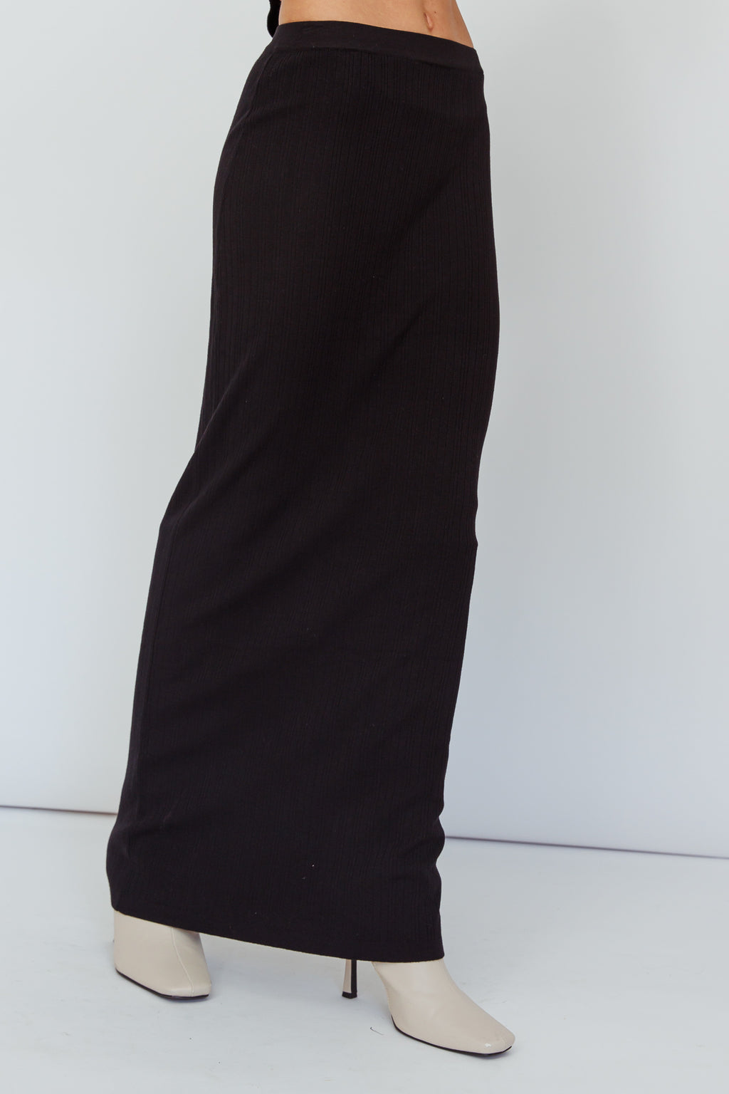 Rossana Knit Maxi Skirt Black by Selfie Leslie
