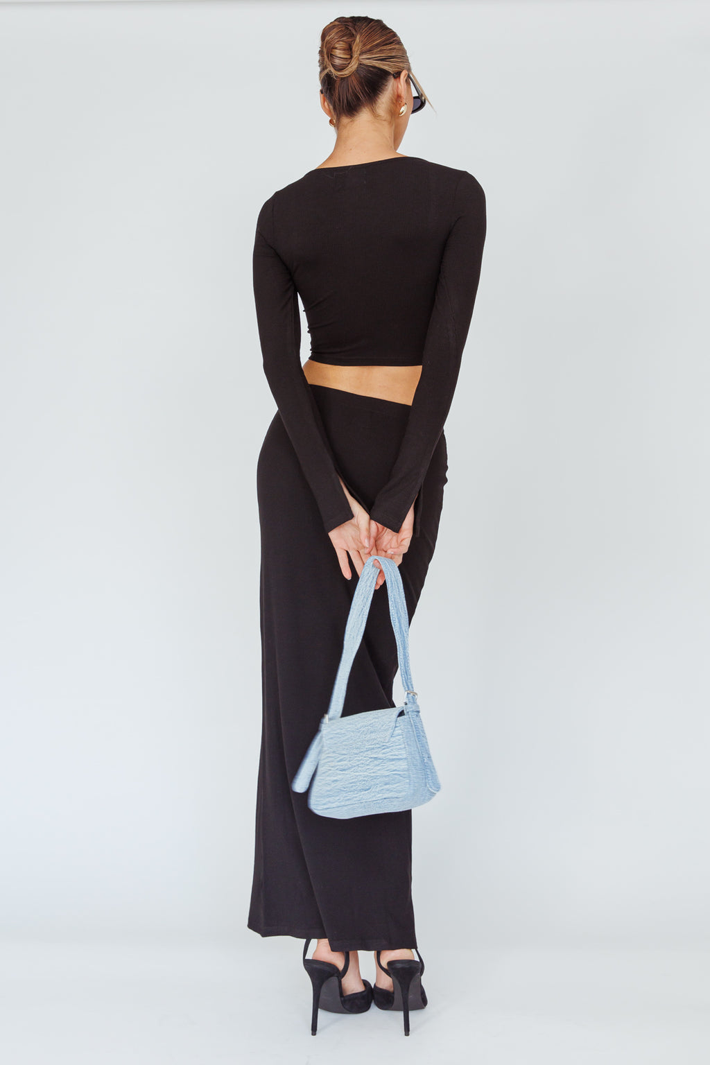 Lauryn Stretch Maxi Skirt Black by Selfie Leslie
