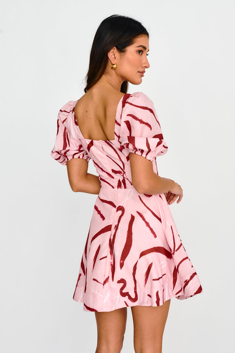 Sleeveless A-line Dress - Pinkbelle