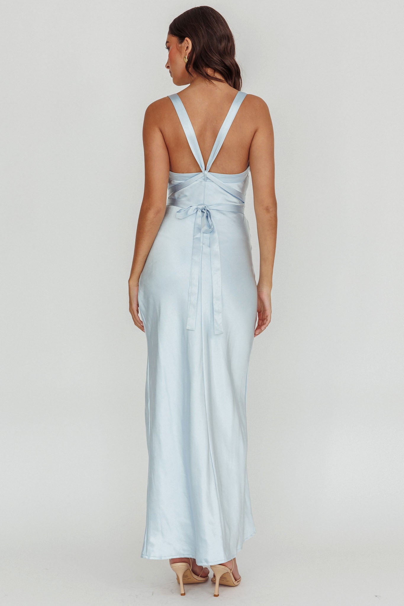 Midnight Sun Asymmetrical Strap Maxi Dress Blue - S Midnight Sun Asymmetrical Strap Maxi Dress Blue - S