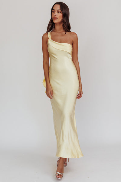 carmel one shoulder sash maxi dress rockmelon Carmel One-Shoulder Sash Maxi Dress Butter