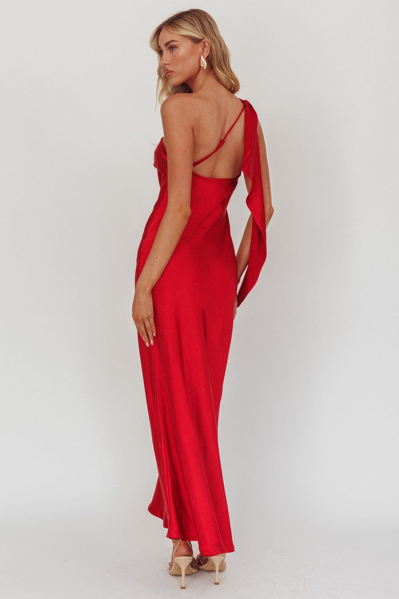 carmel one shoulder sash maxi dress Carmel One-Shoulder Sash Maxi Dress Rockmelon