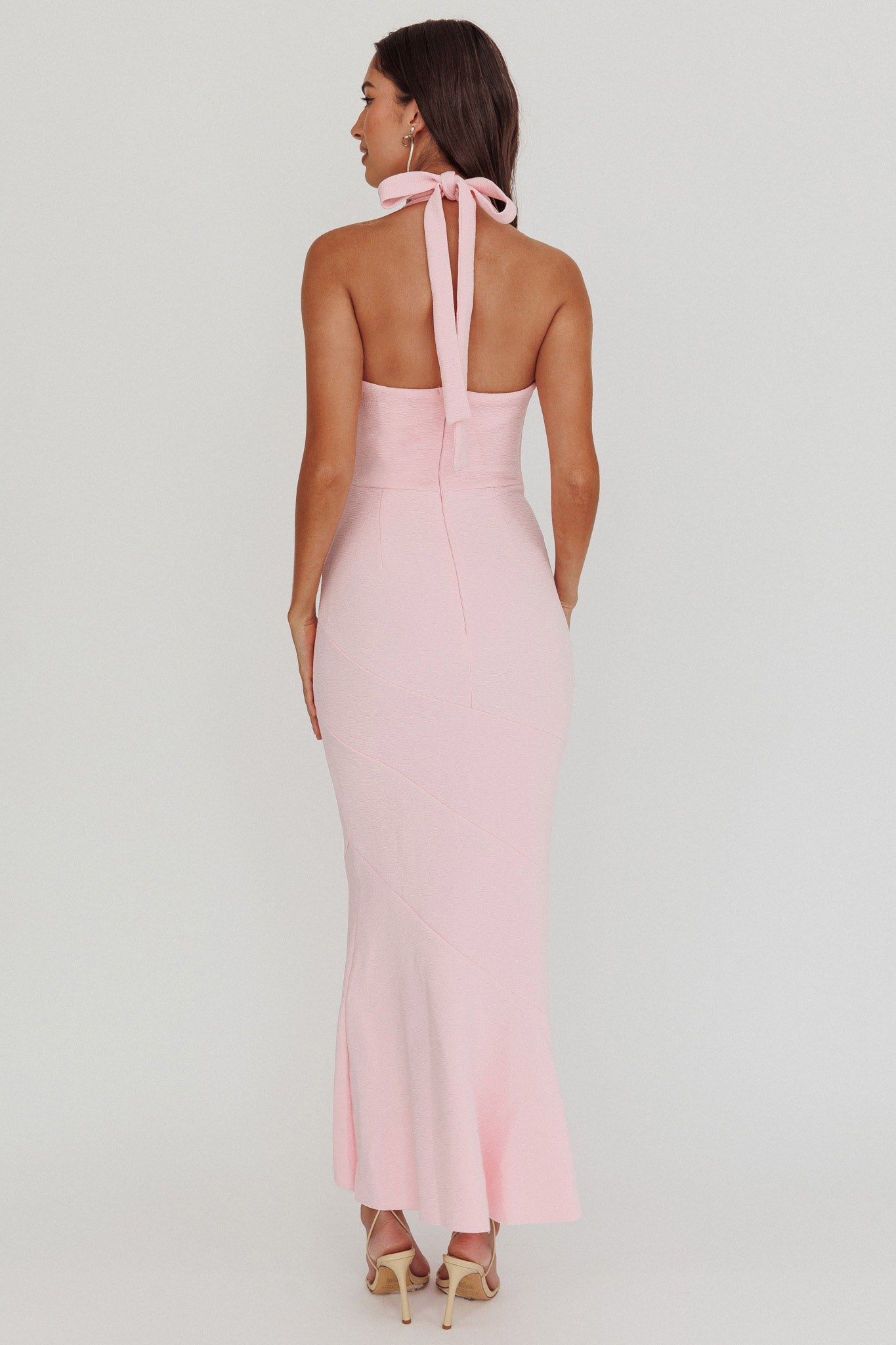 Fire Of Stars Halterneck Midi Dress Pink - XL Fire Of Stars Halterneck Midi Dress Pink - XL