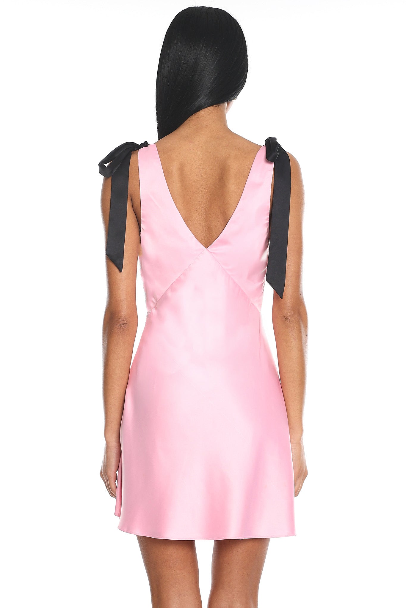 New York Minute Tied Shoulders Mini Dress Pink