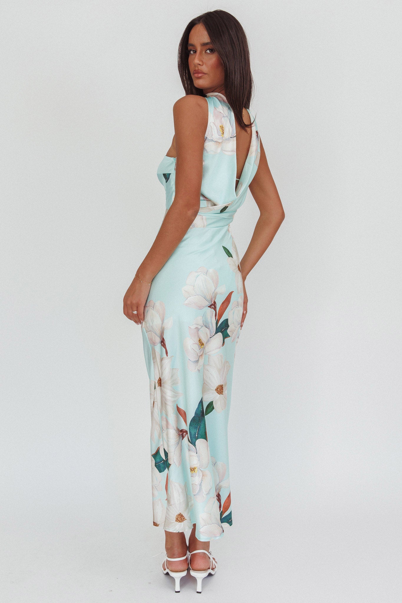 Damsel Reverse Halter Maxi Dress Magnolia Mint by Selfie Leslie