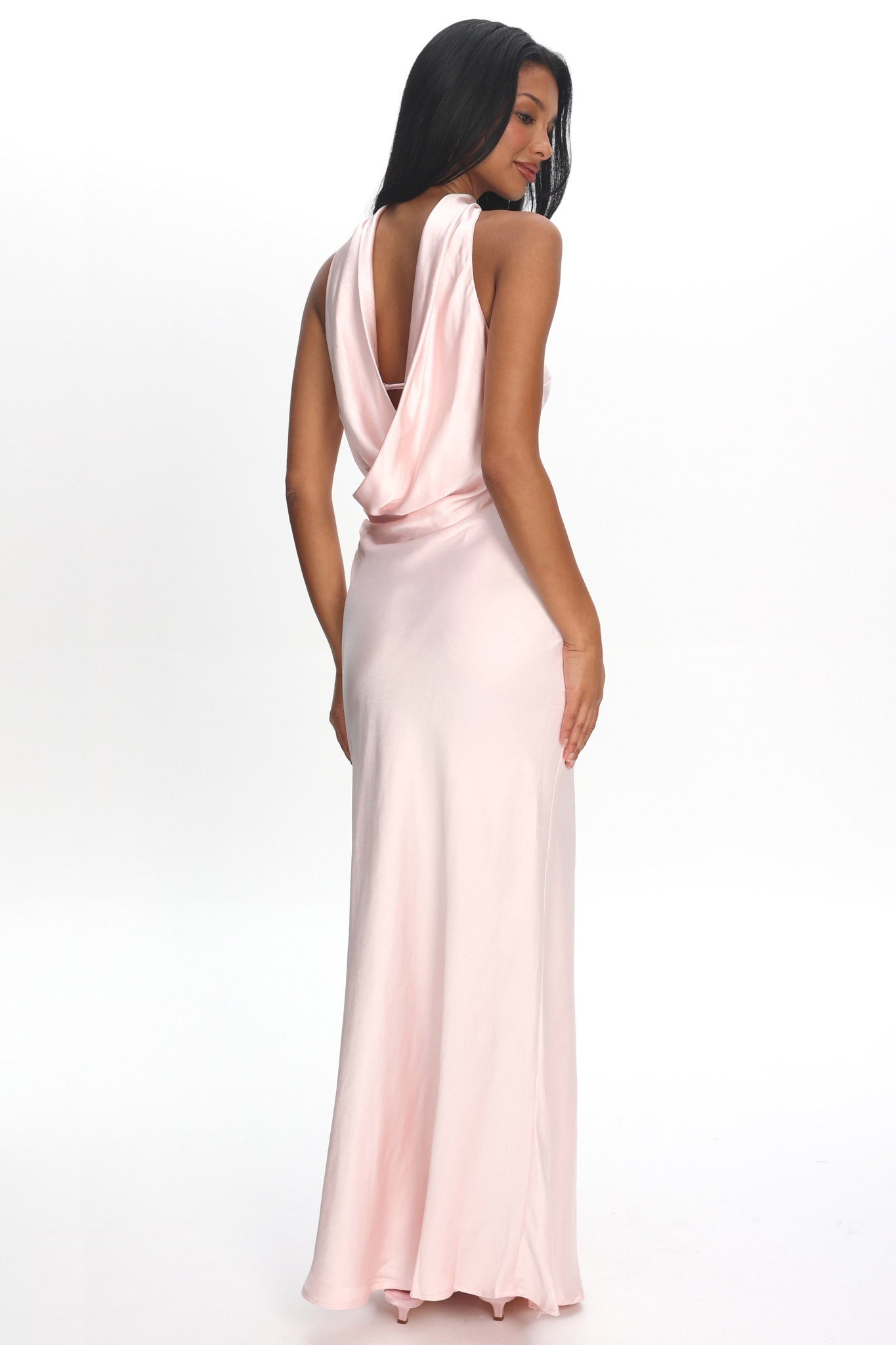 Damsel Reverse Halter Maxi Dress Blush - XL Damsel Reverse Halter Maxi Dress Blush - XL