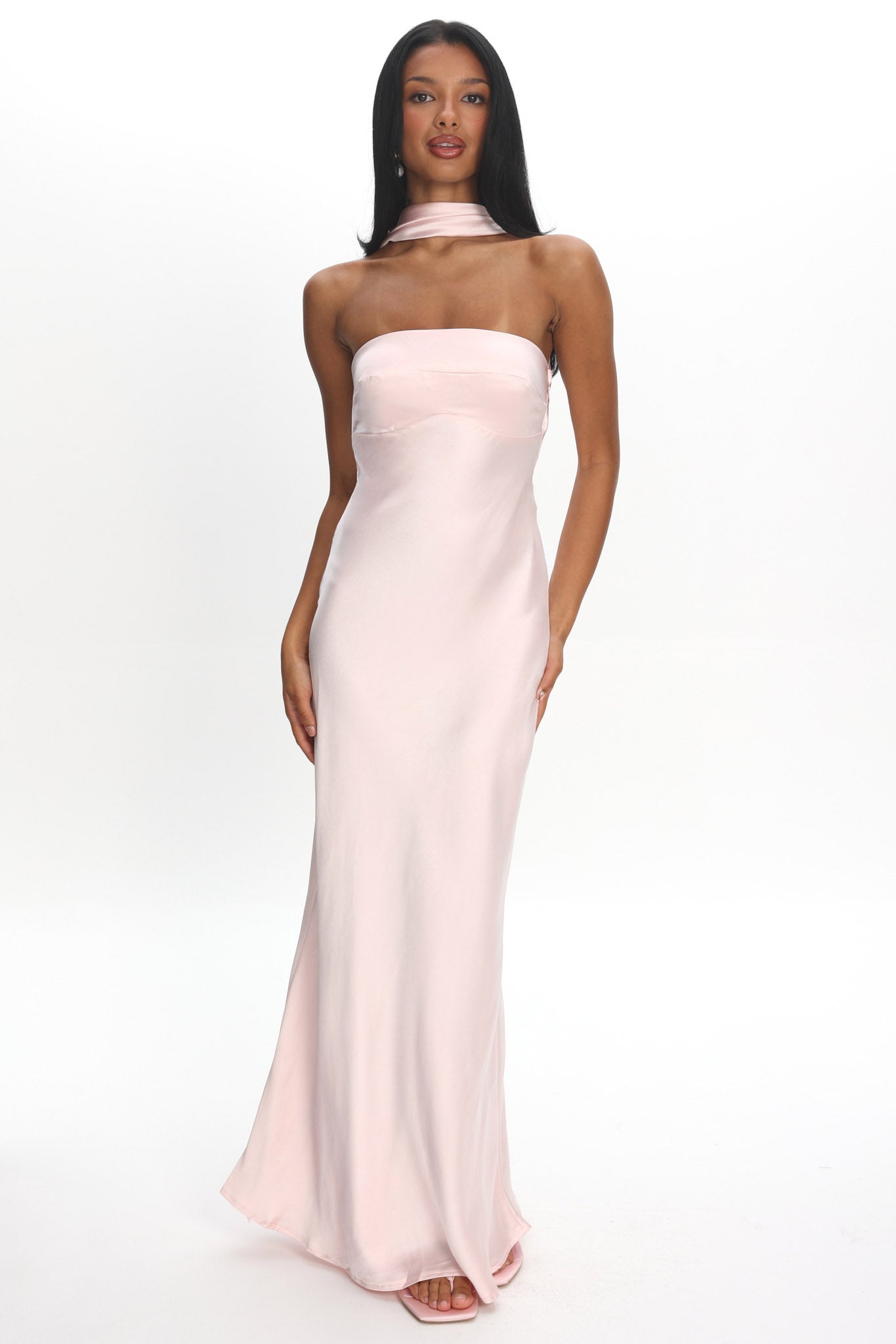 Damsel Reverse Halter Maxi Dress Blush - XL Damsel Reverse Halter Maxi Dress Blush - XL