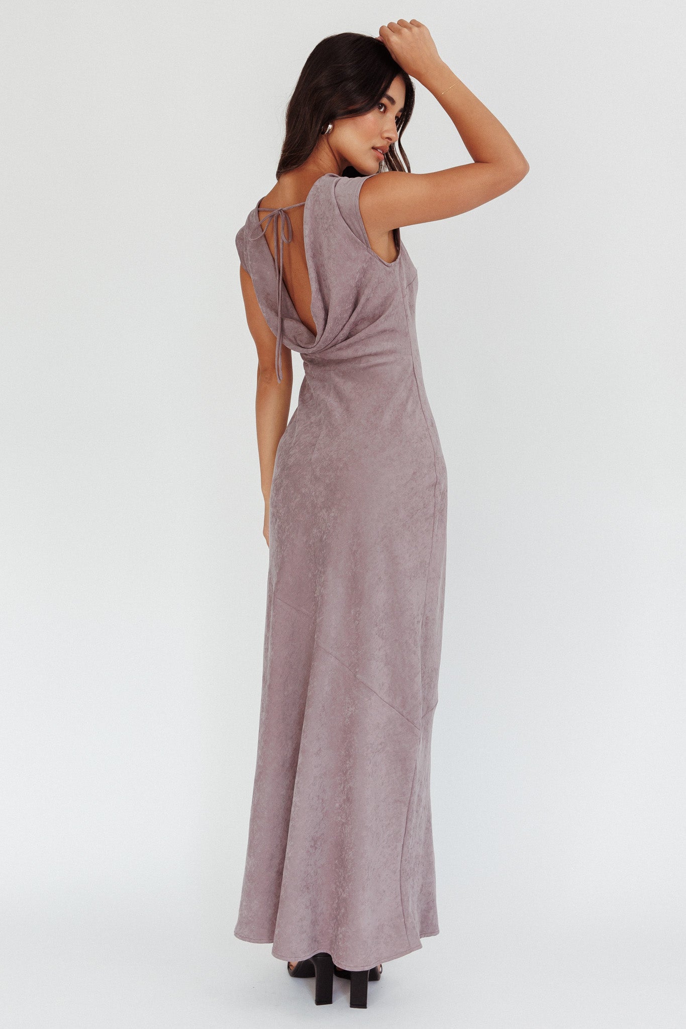Maysa Cowl Back Maxi Dress Cloud | Selfie Leslie