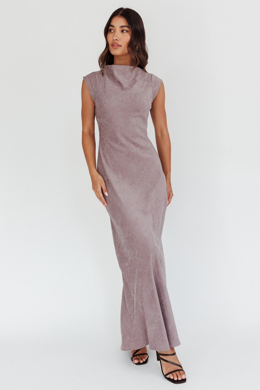 Maysa Cowl Back Maxi Dress Cloud by Selfie Leslie
