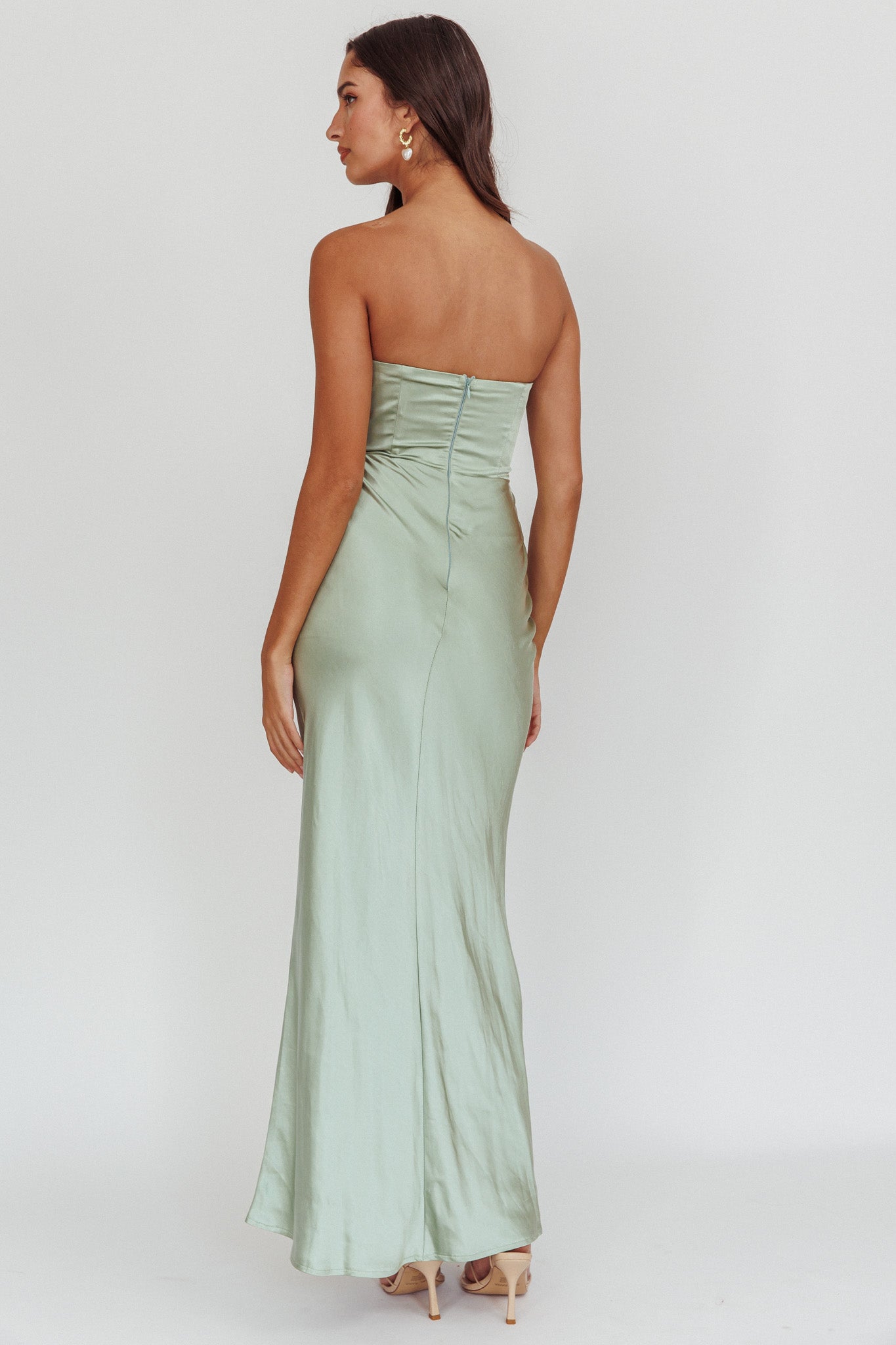 chinese dress ladies Haley Maxi Dress Green