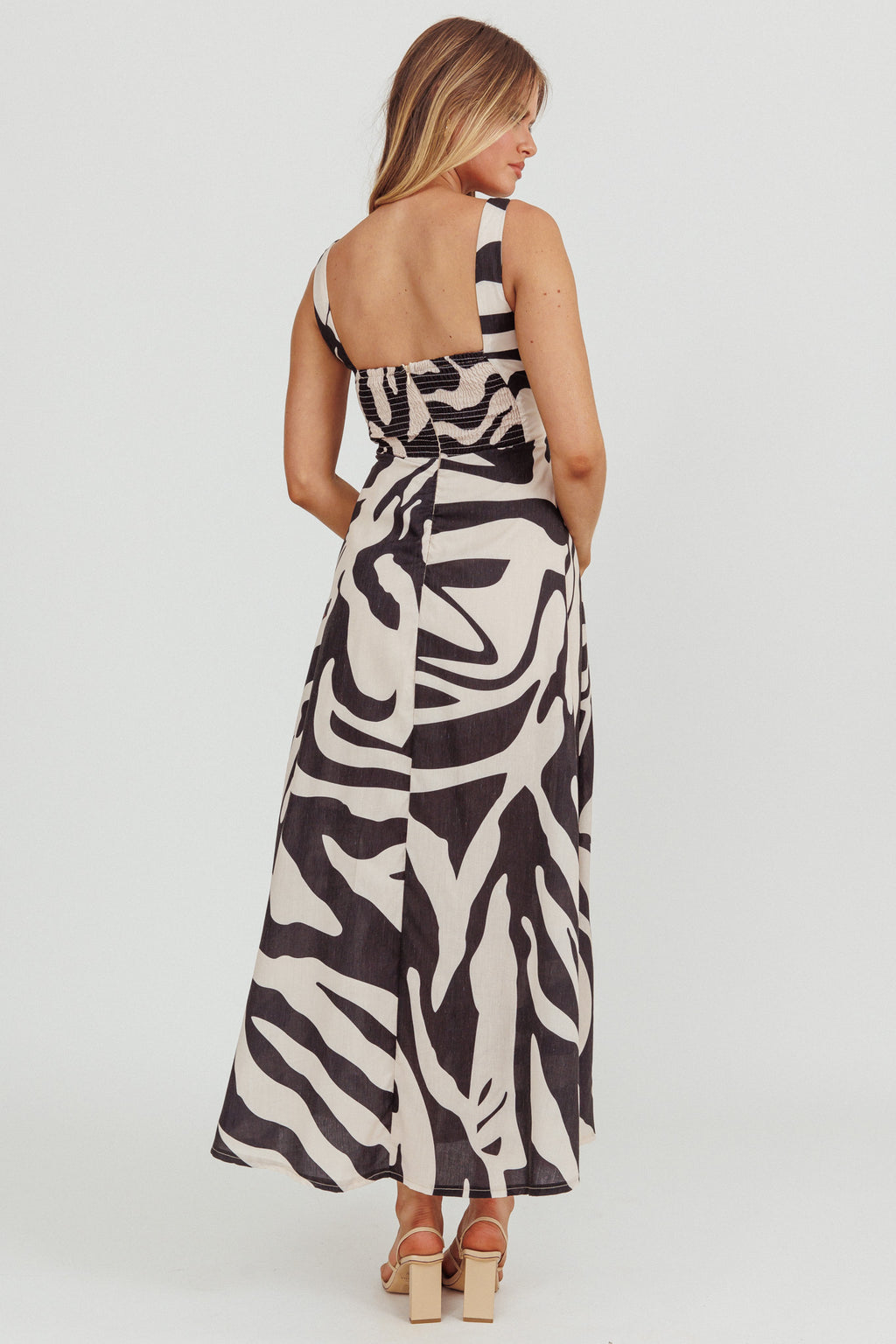 Colette A-Line Maxi Dress Black by Selfie Leslie