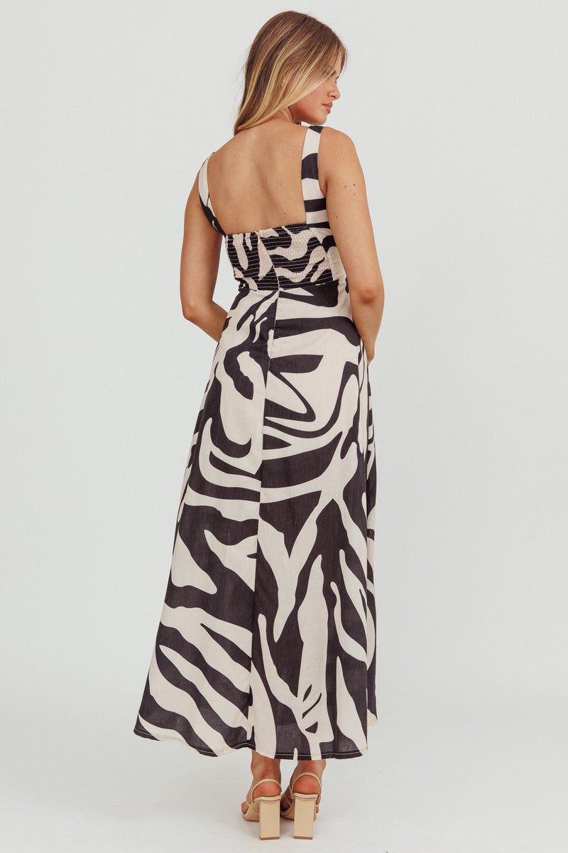 Colette - Abstract Patchwork Maxi Dress main image 0