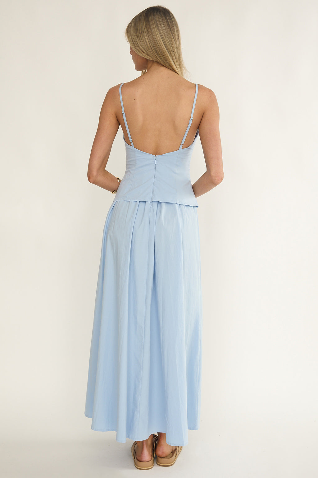 Antonita Cami Strap Maxi Dress Blue by Selfie Leslie