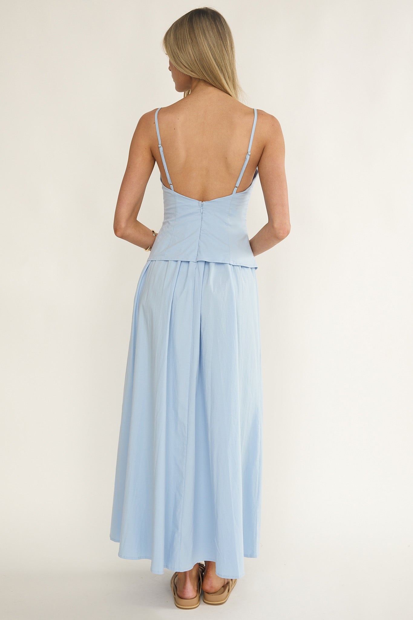 Antonita Cami Strap Maxi Dress Blue by Selfie Leslie