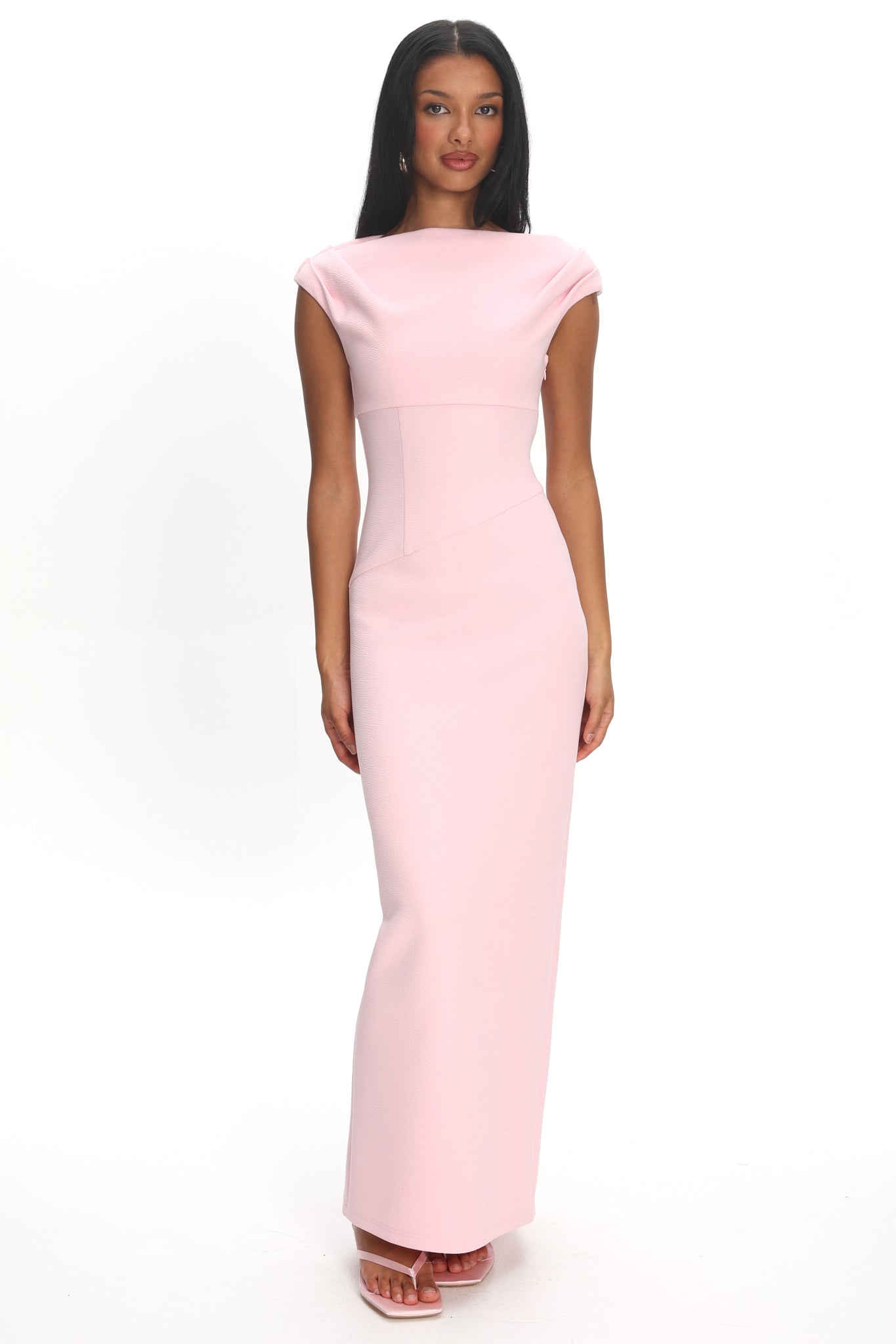 cap sleeve maxi dress formal Cap Sleeve Long Prom Dress  HAREM's Brides