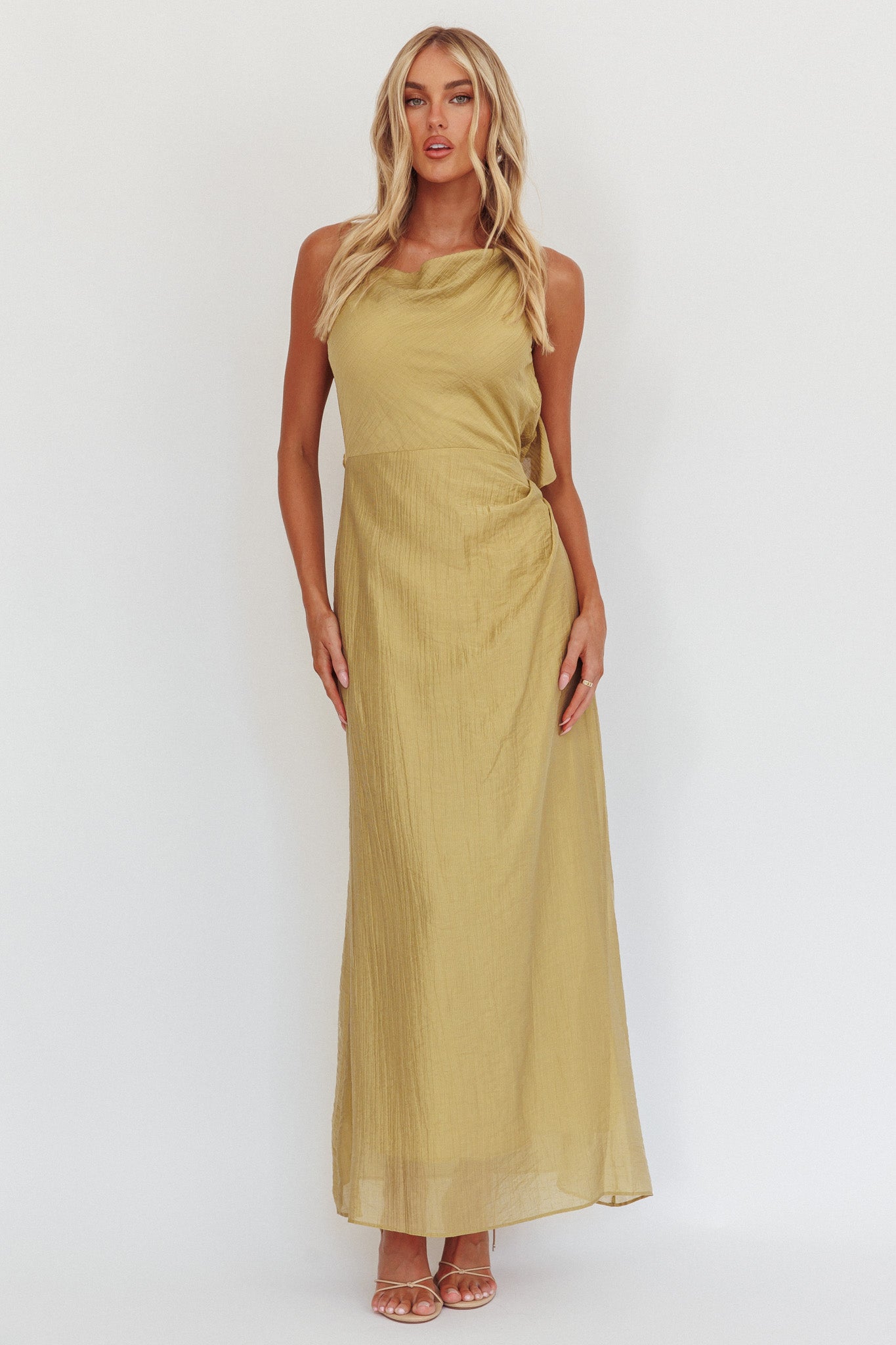 Soul Fires Ruffle Back Maxi Dress Hazel by Selfie Leslie