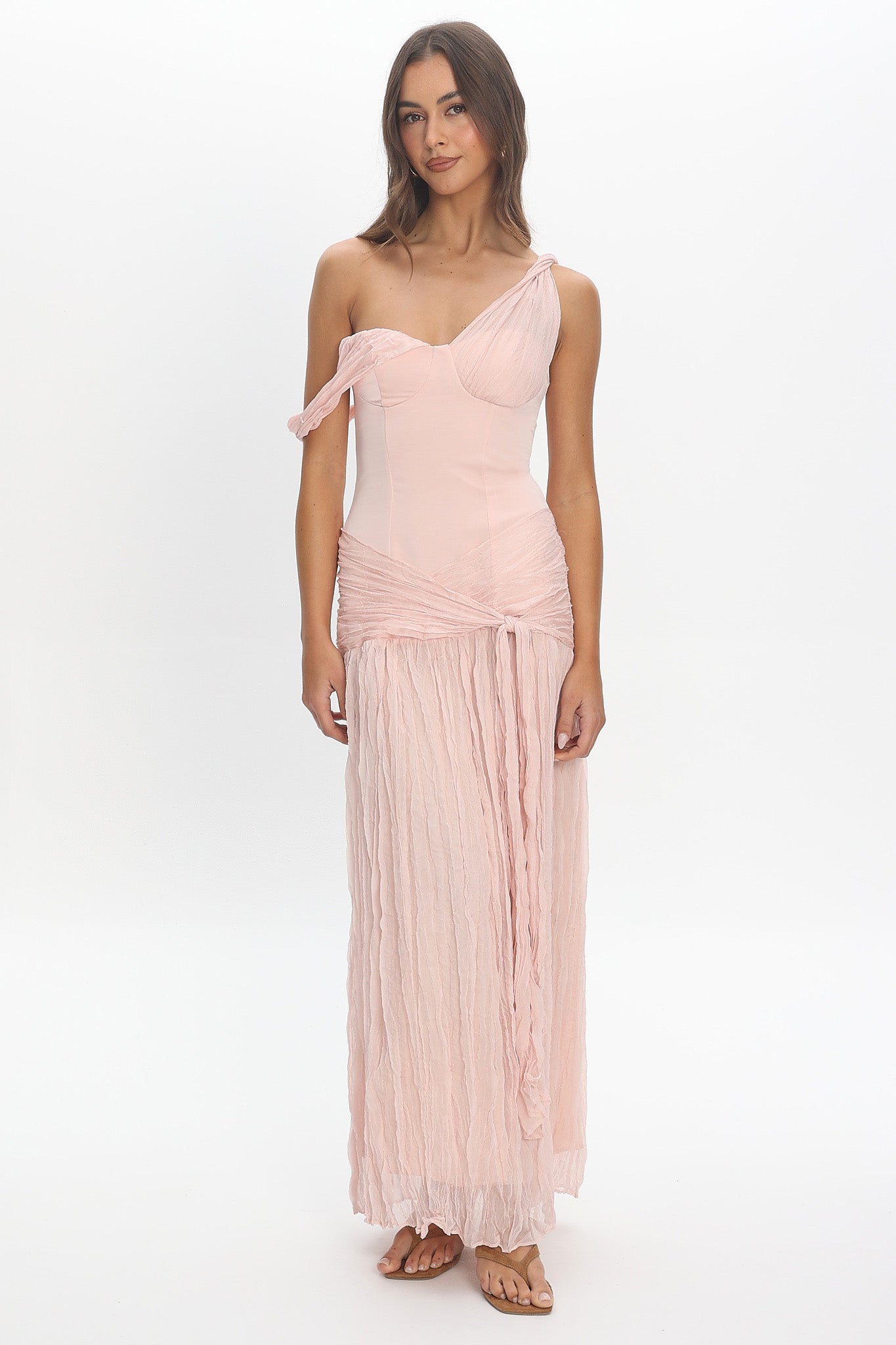 long light pink chiffon dress light pink long dress Light Pink Chiffon Simple Long Prom Dress -parroquiadesanalbertomagno.com