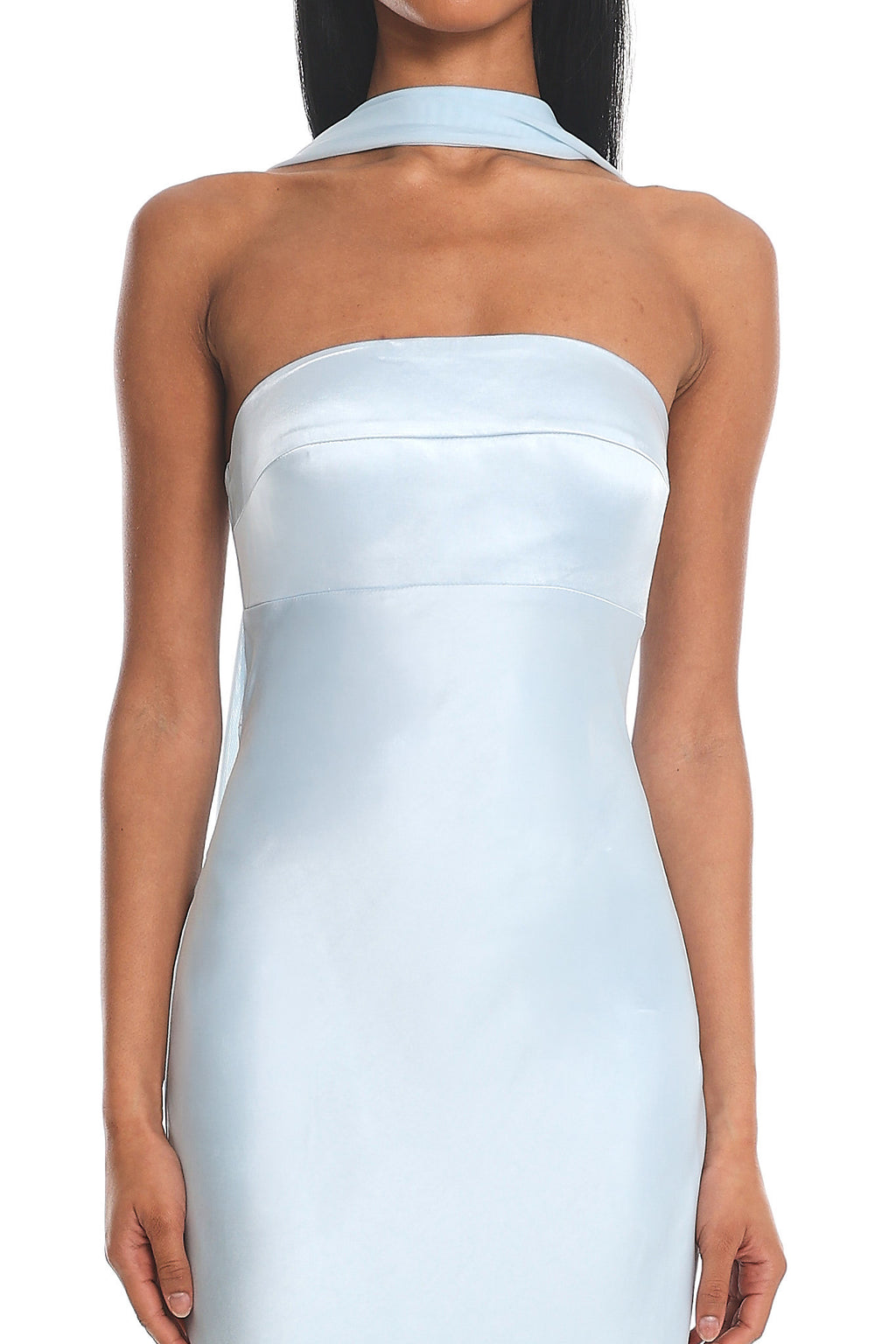 Lior Detachable Shoulder Maxi Dress Blue by Selfie Leslie