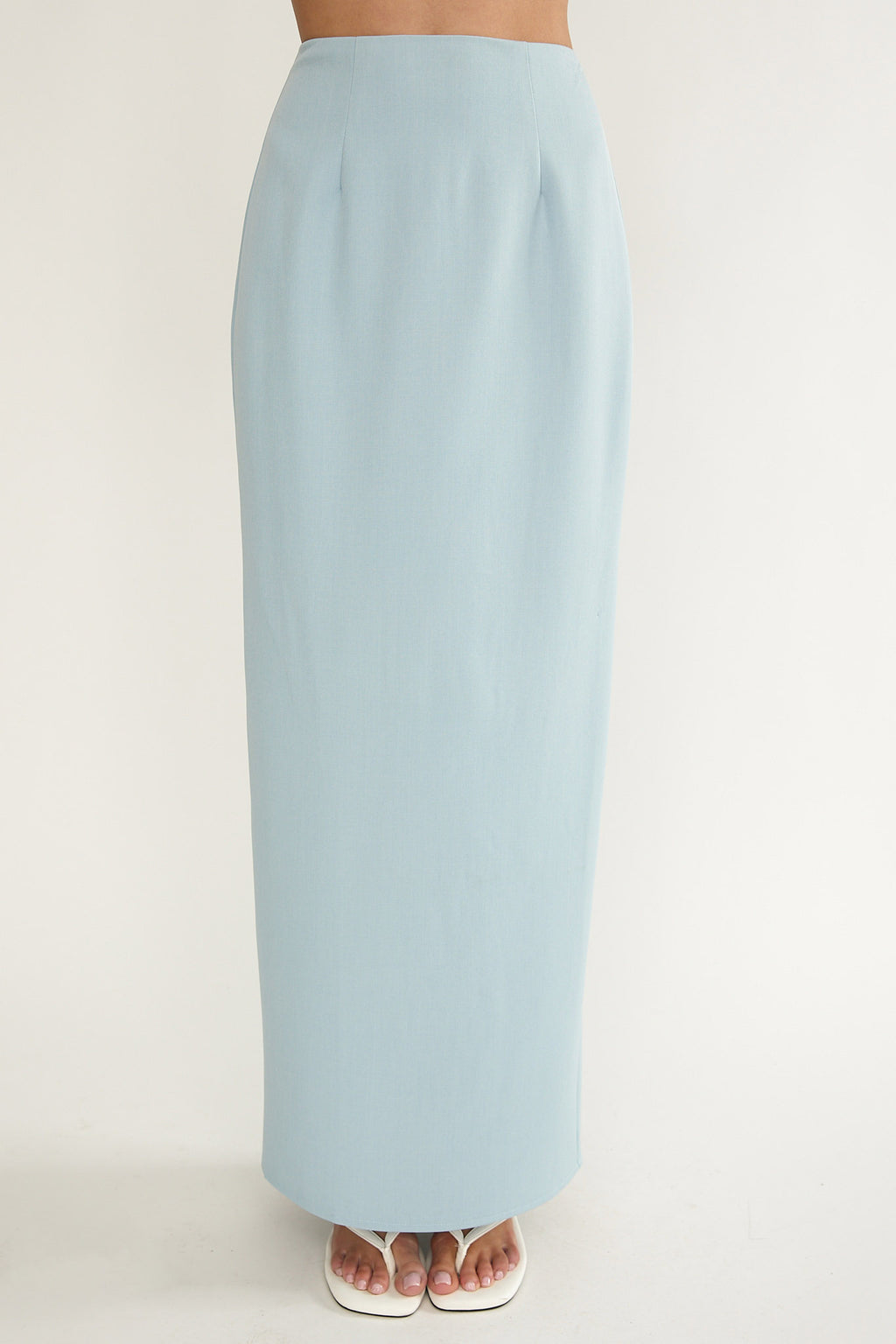 Maelie Column Maxi Skirt Blue by Selfie Leslie