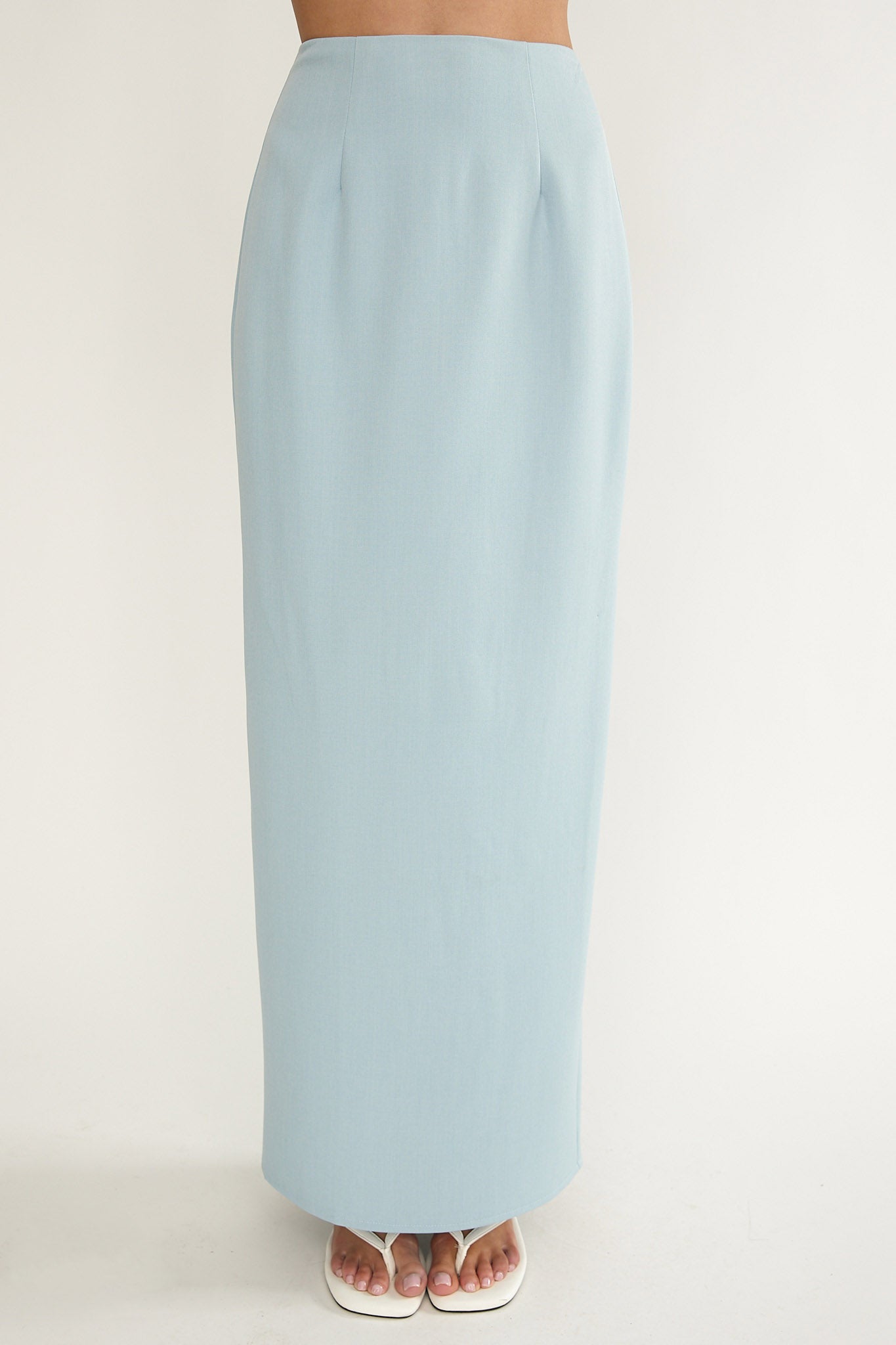Maelie Column Maxi Skirt Blue by Selfie Leslie