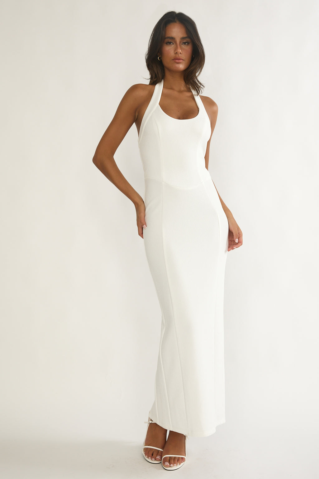 scoop neck backless dress Open Back Dress main image 1