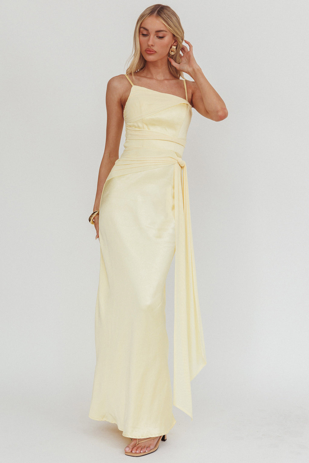 knot detail maxi dress Wysandra Knot Detail Maxi Dress Grape