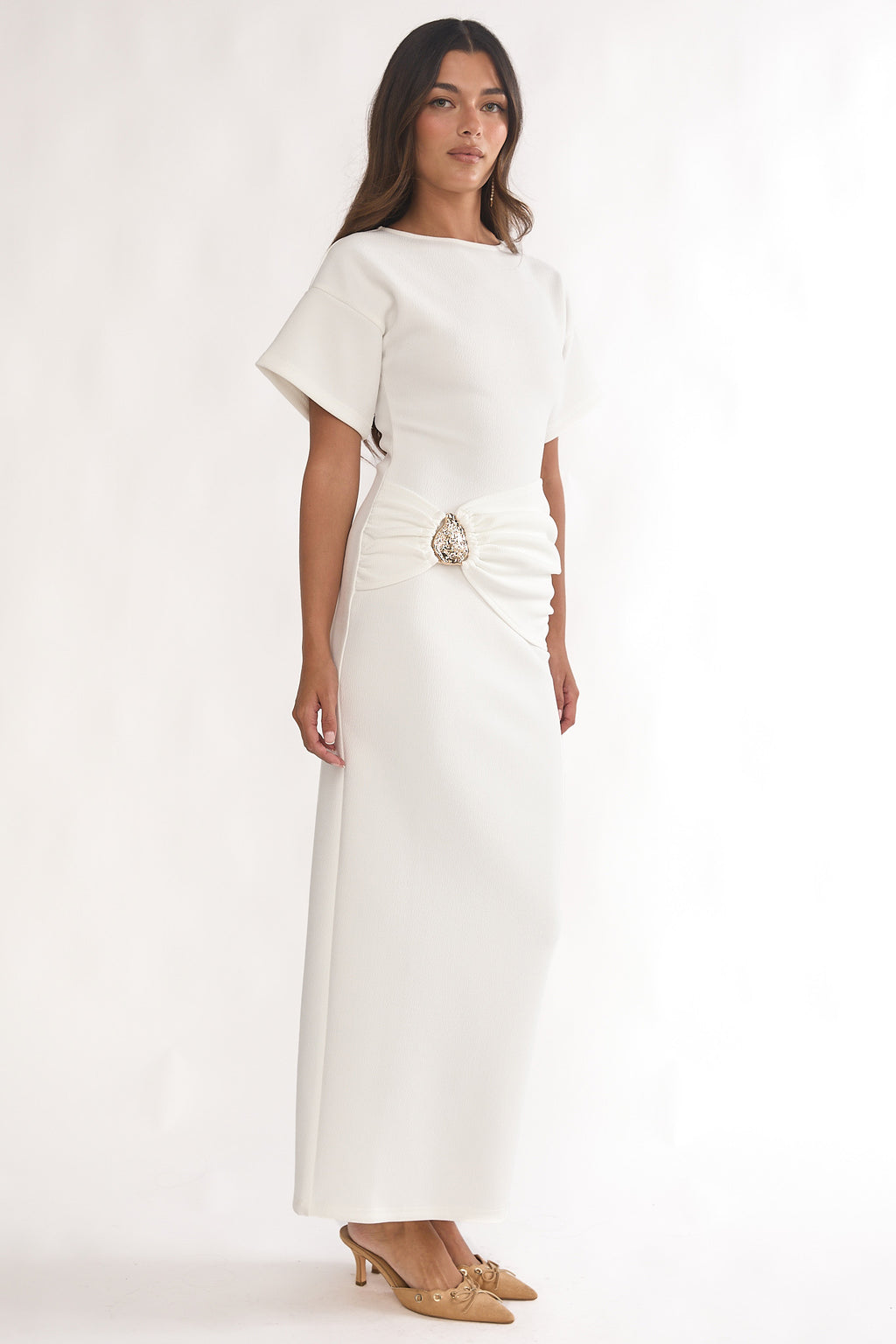white dresses for brunch Bubbles At Brunch Dress In White