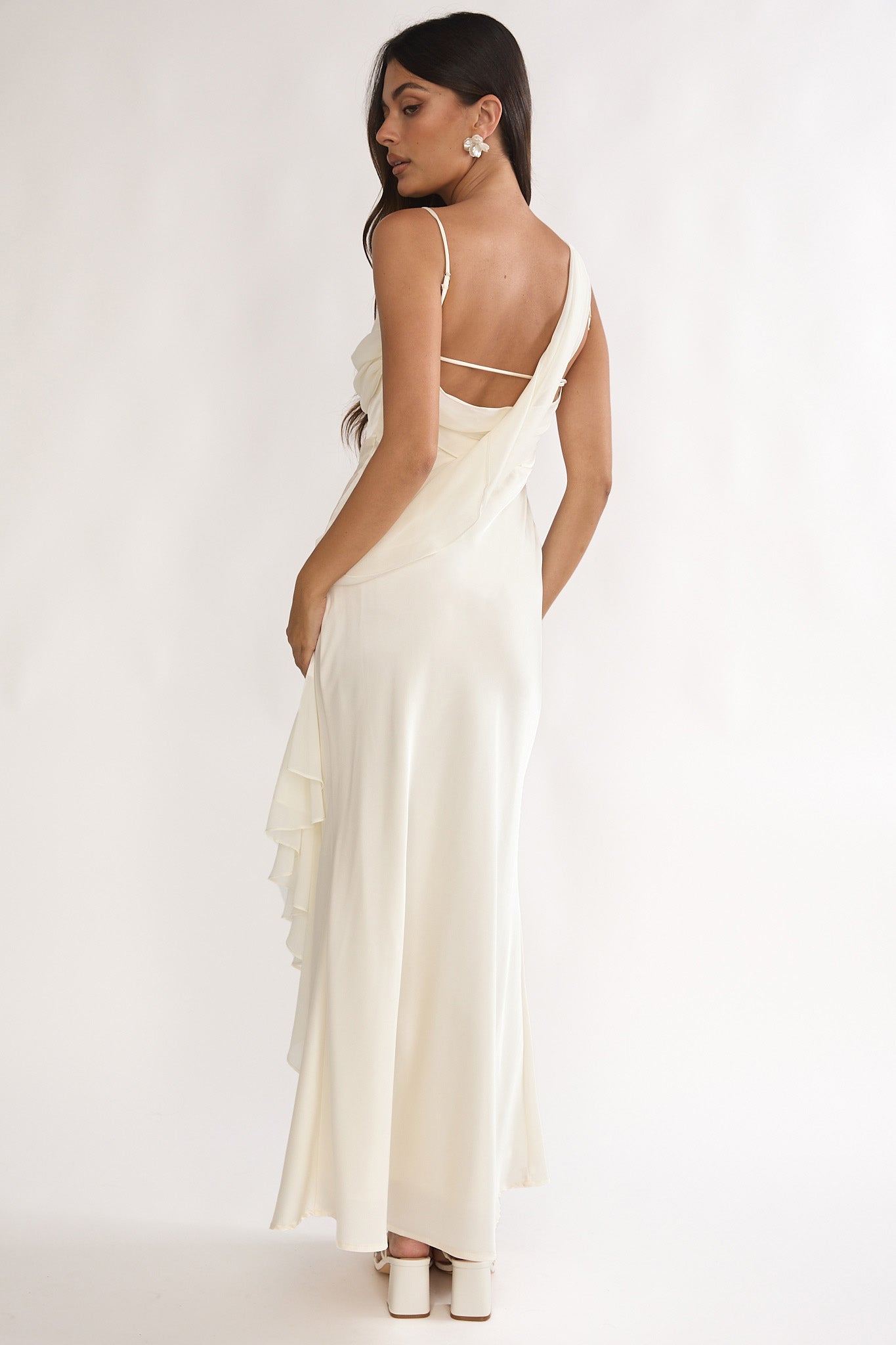 oyster silk dress No.6