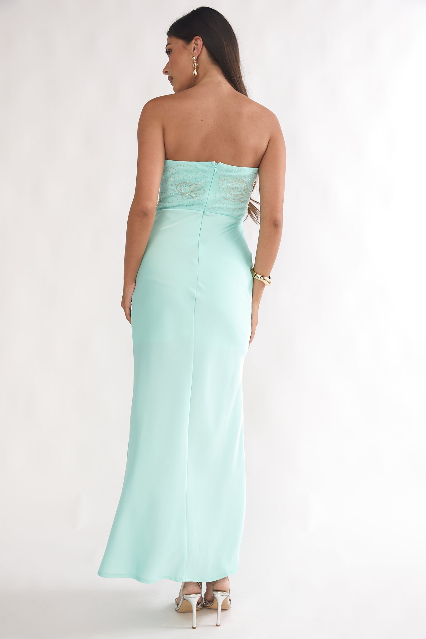 carla bridesmaid dress Carla Ruched Gown - Cream Ivory main image 0