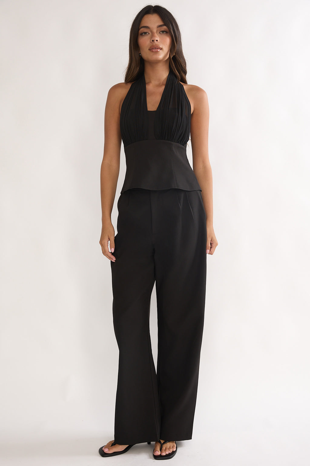 Meri Side Pocket Trouser Pants Black by Selfie Leslie