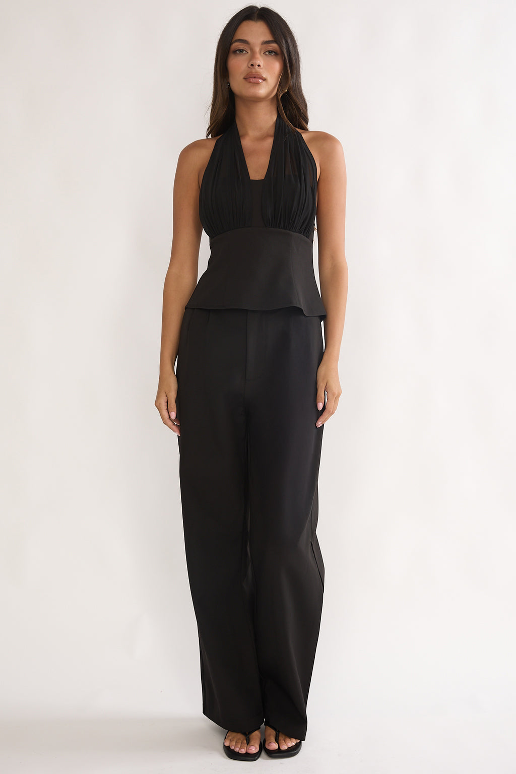 Meri Side Pocket Trouser Pants Black by Selfie Leslie