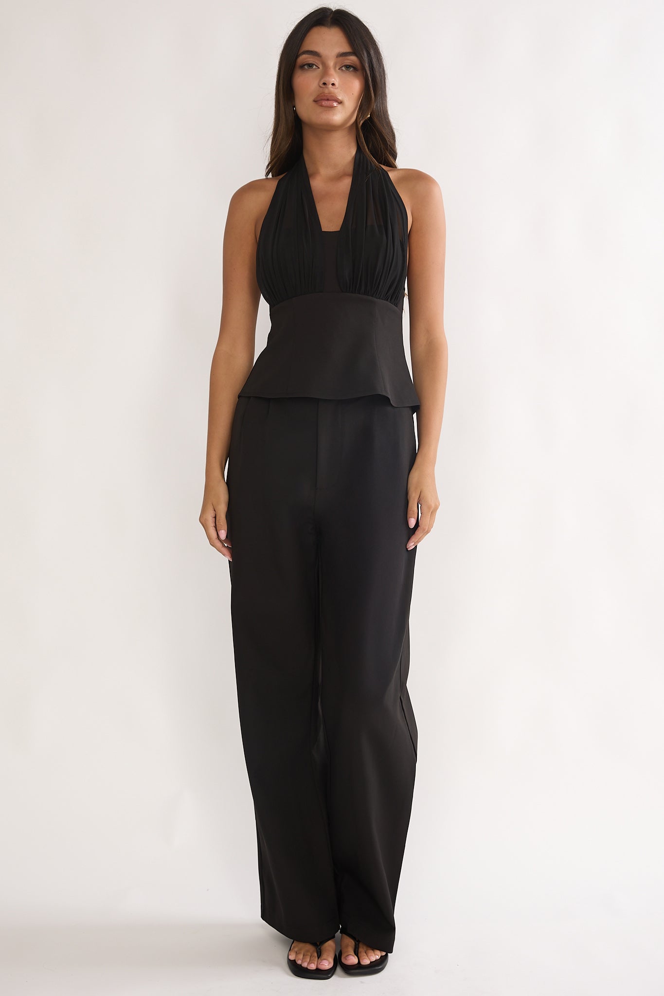 Meri Side Pocket Trouser Pants Black by Selfie Leslie