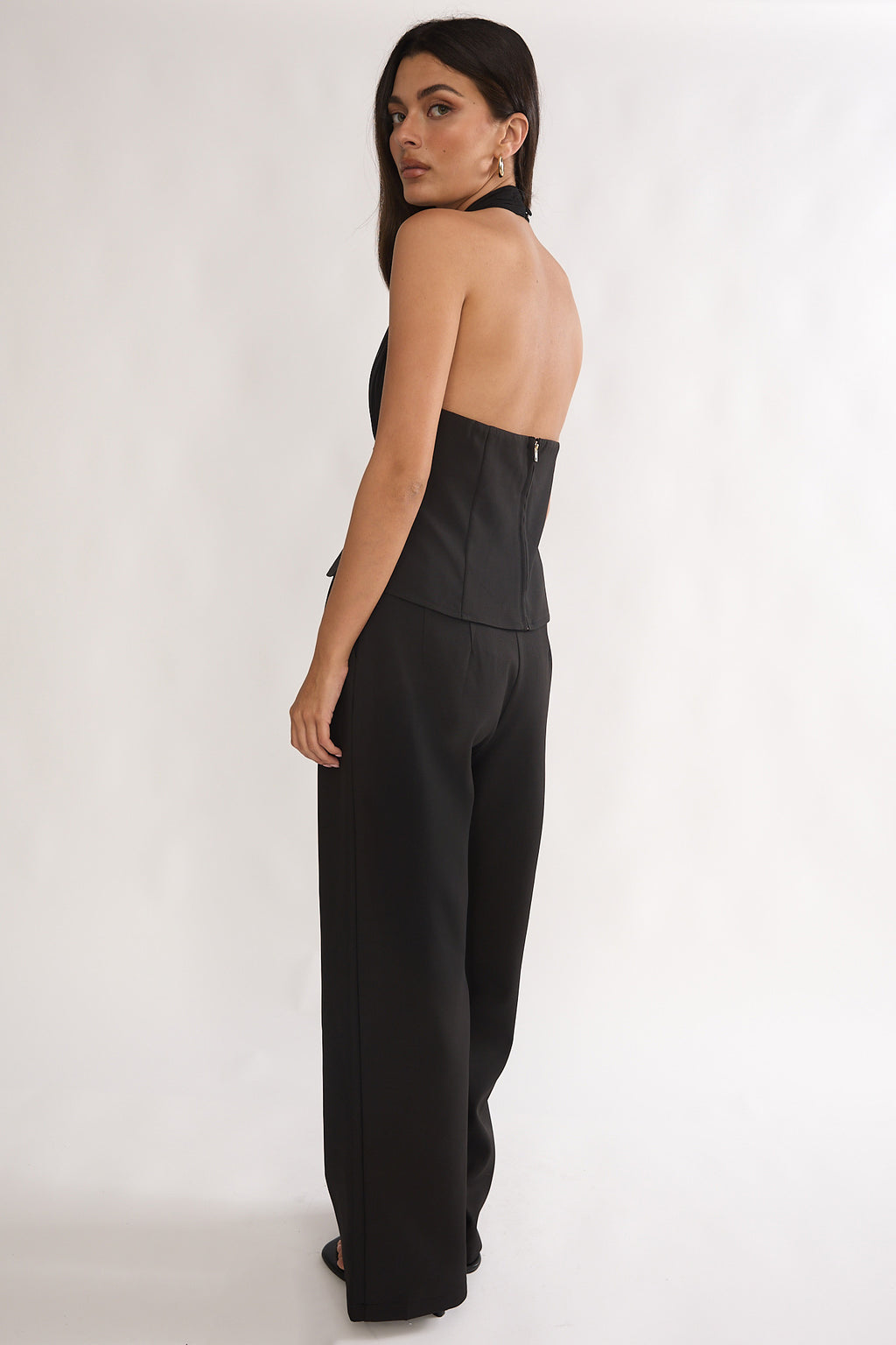 Meri Side Pocket Trouser Pants Black by Selfie Leslie