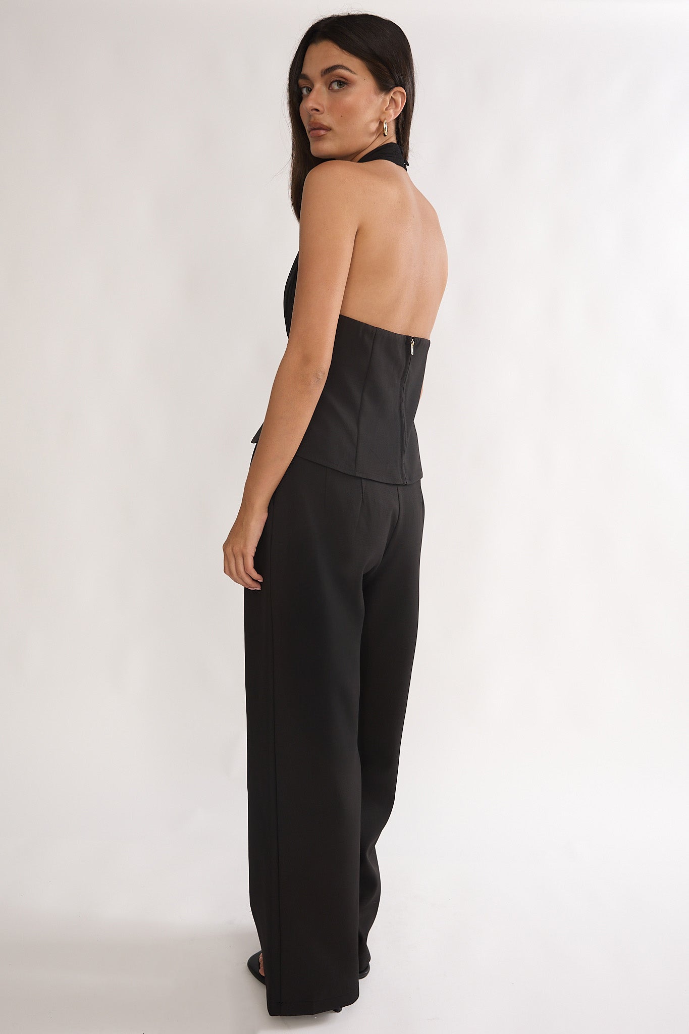 Meri Side Pocket Trouser Pants Black by Selfie Leslie