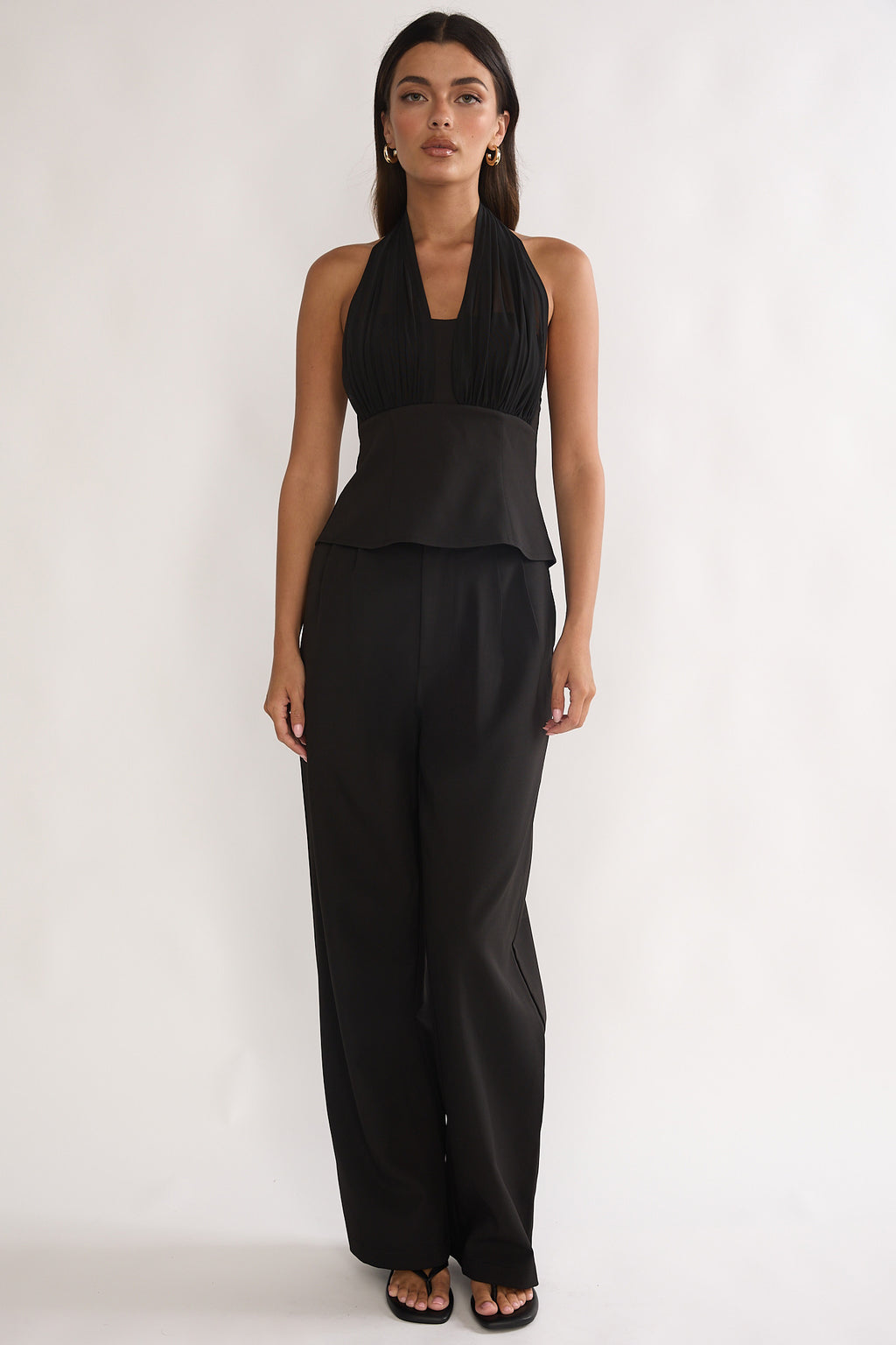 Meri Halterneck Top Black by Selfie Leslie