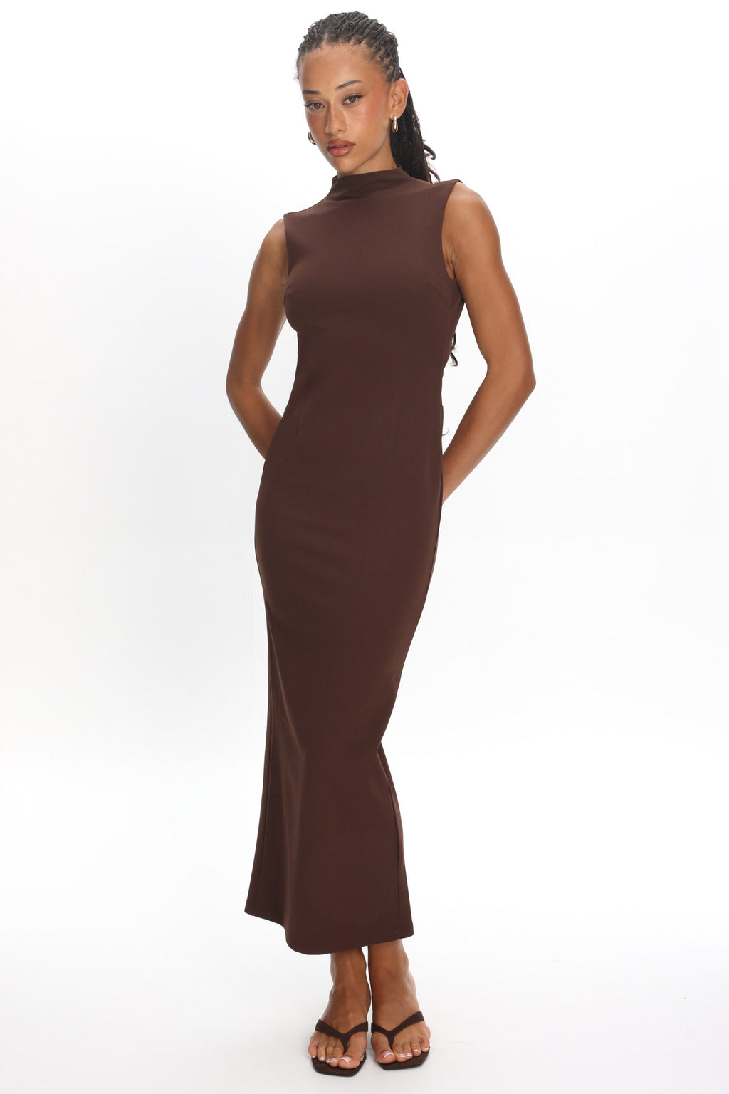 dark green maxi dress Layalina Dark Green Maxi Dress With Long Sleeves