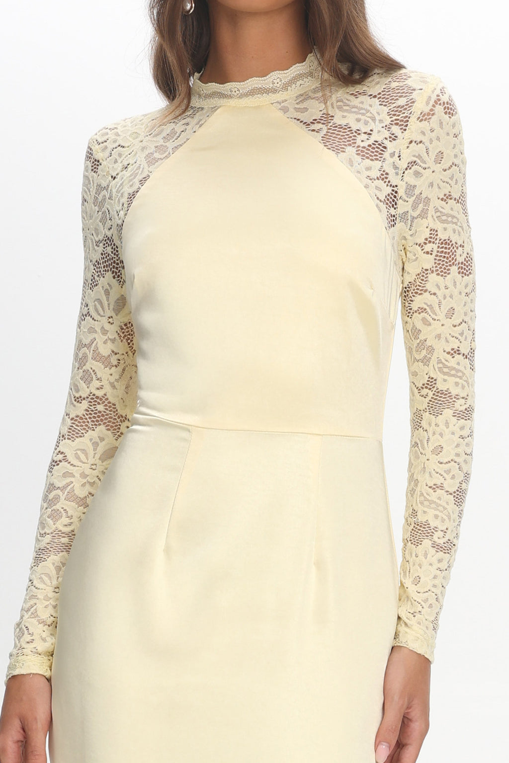 Lucha Lace Sleeve Maxi Dress Butter
