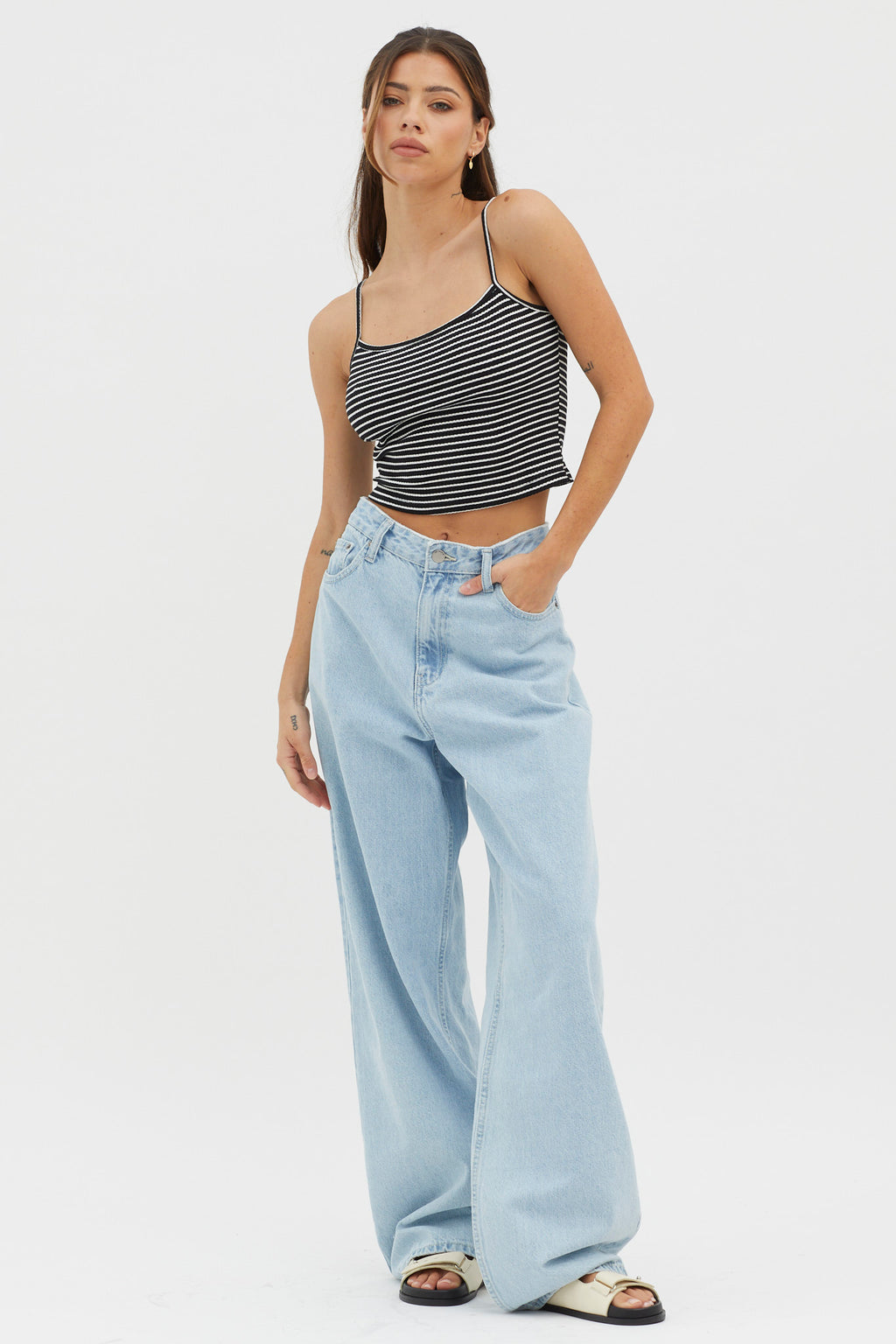 Sold Out Ribbed Cami Top Black Base by Selfie Leslie