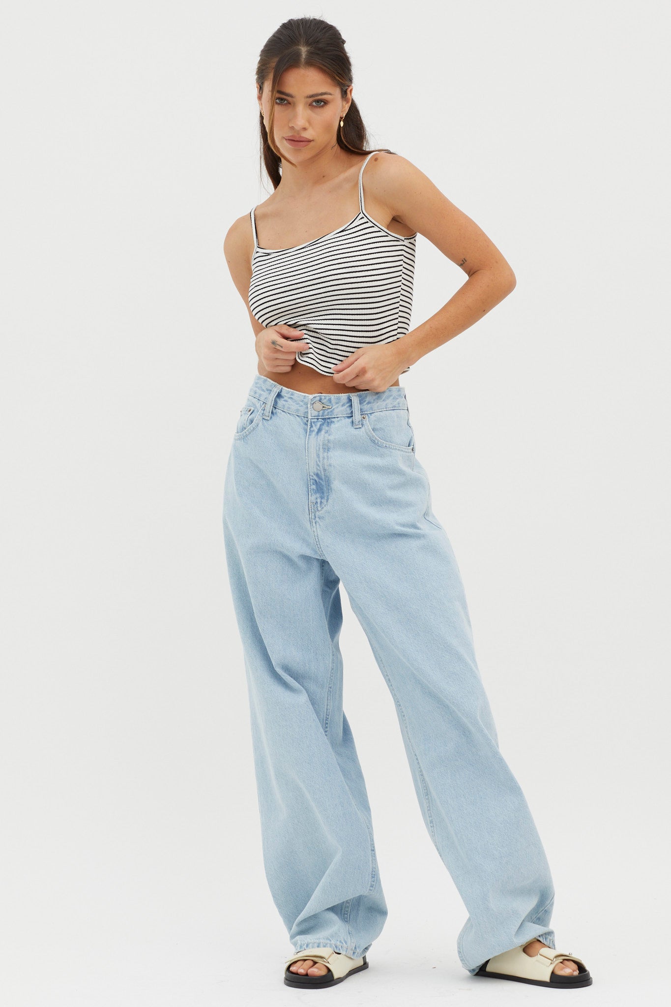 Sold Out Ribbed Cami Top White Base by Selfie Leslie