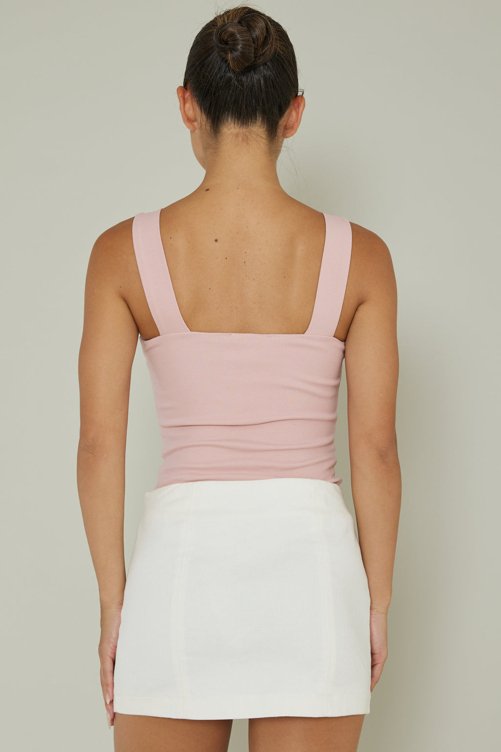 High Time Square Neckline Leotard Blush by Selfie Leslie