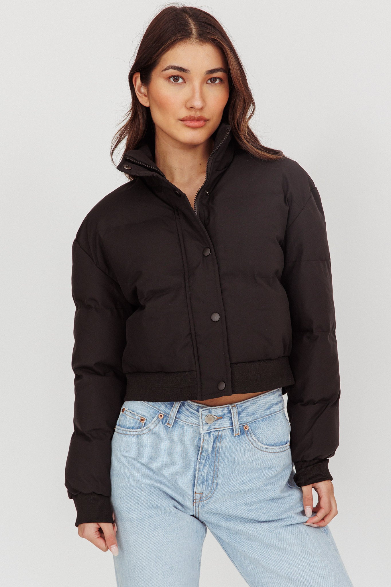 Infatuation Cropped Puffer Jacket Black– Selfie Leslie Infatuation Cropped Puffer Jacket Black– Selfie Leslie