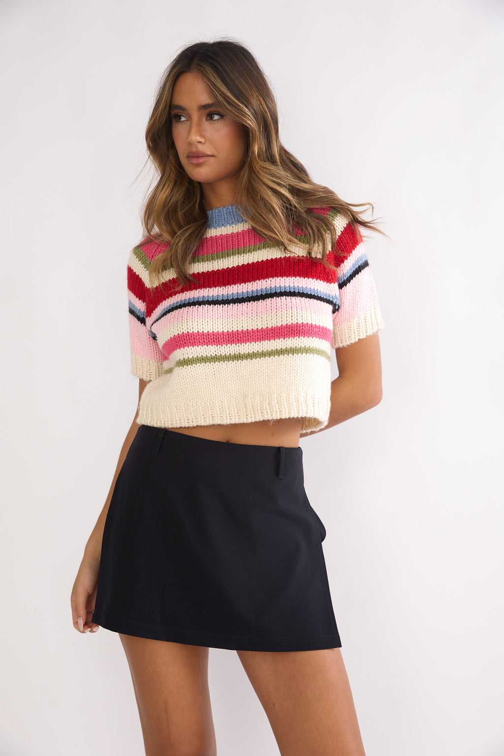 Side Quest Pocket Mini Skort Navy