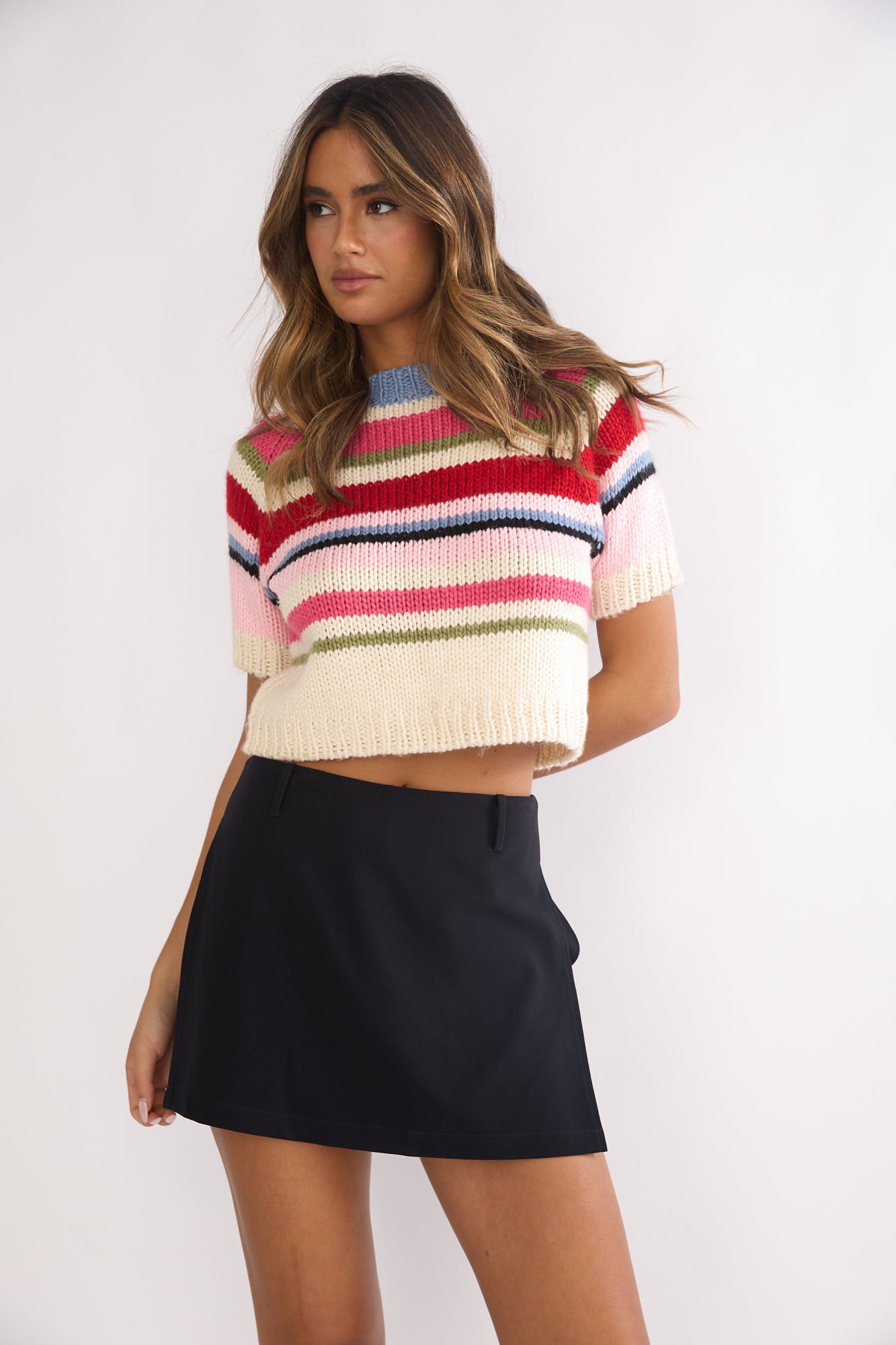 Side Quest Pocket Mini Skort Navy