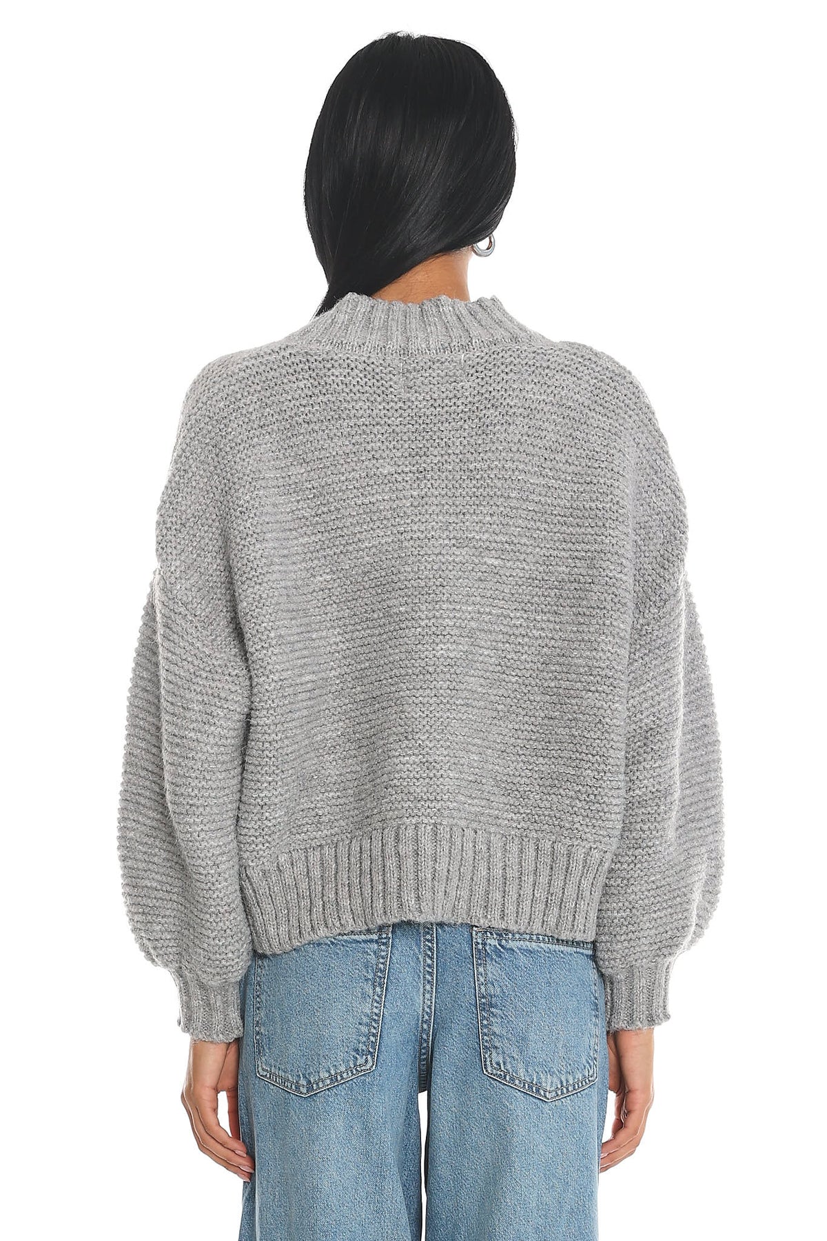 Samaya Chunky Knit Sweater Grey by Selfie Leslie
