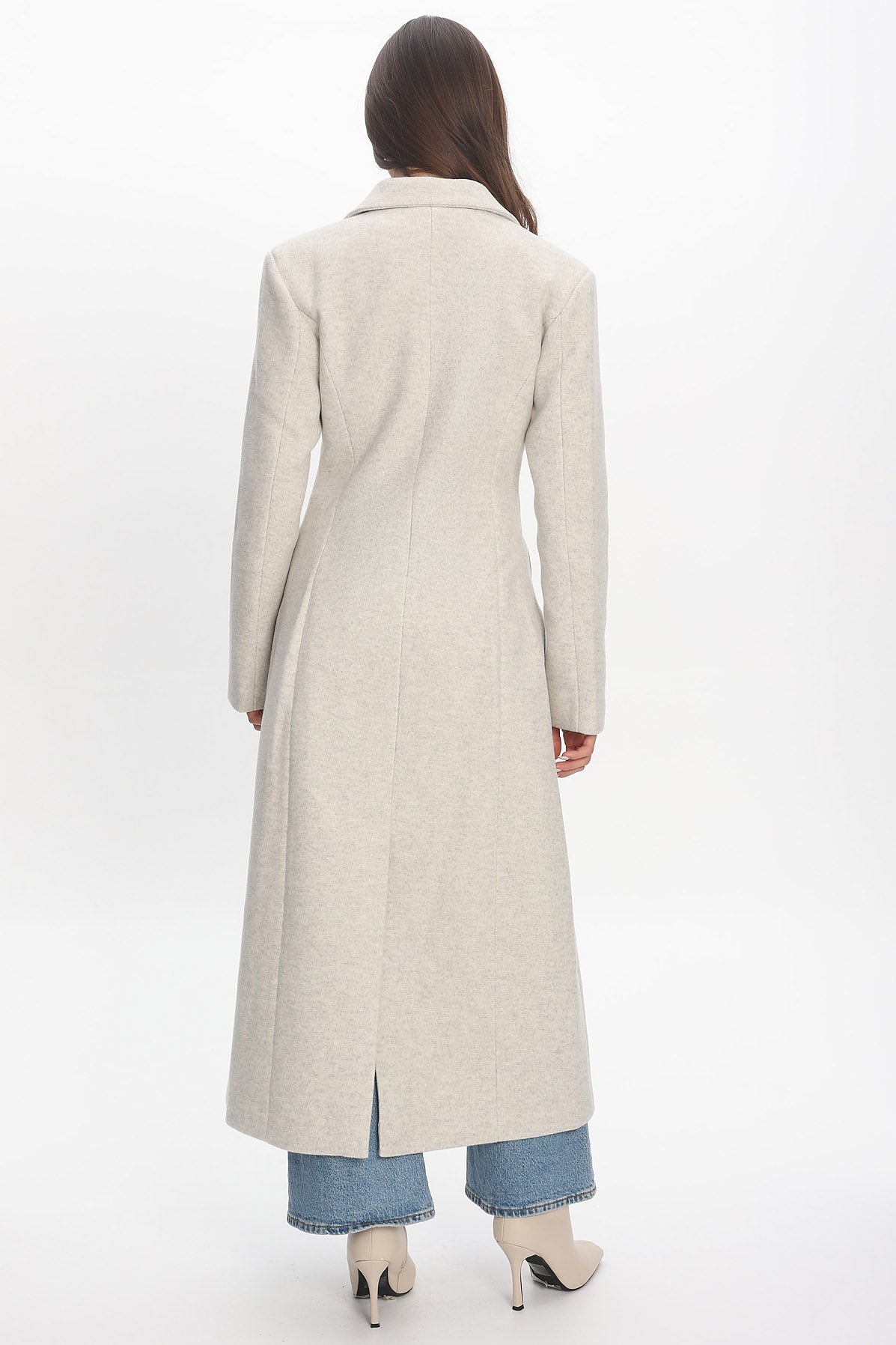 Zoyah Longline Trench Coat Oat | Selfie Leslie