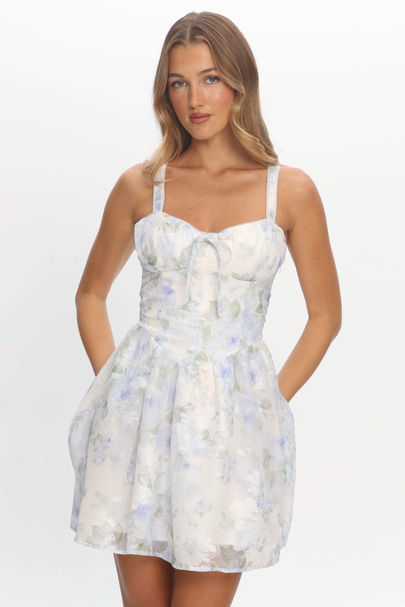 hollywood mini dress Stretch Denim Hollywood Mini Dress
