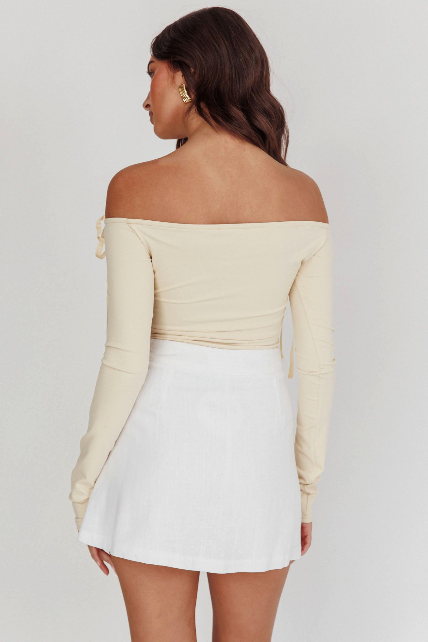 Euphoria Linen Skort White by Selfie Leslie