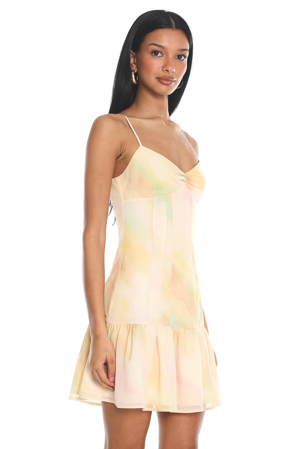 Free Spirited Tiered Hem Mini Dress